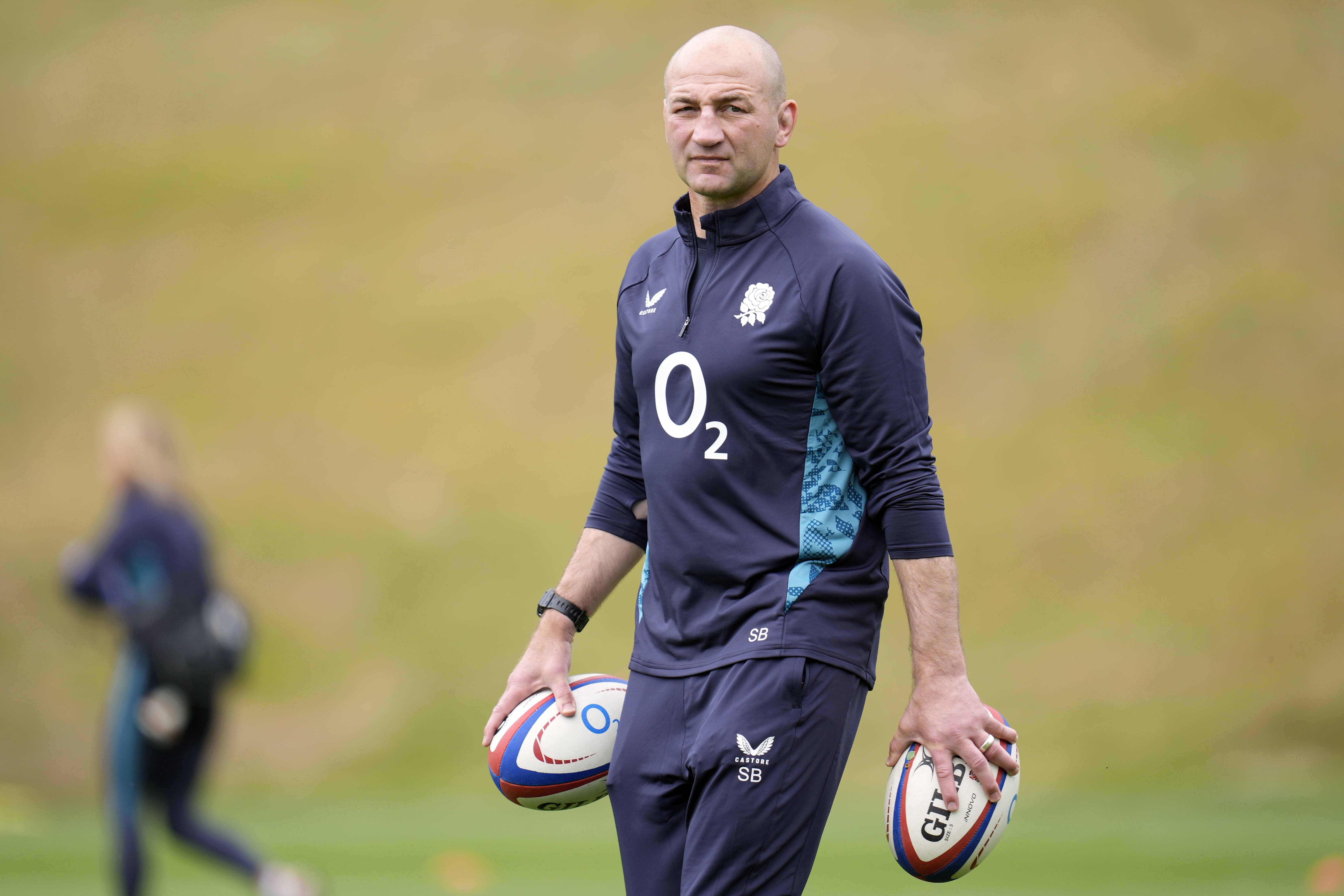 Steve Borthwick oversees training (Andrew Matthews/PA)