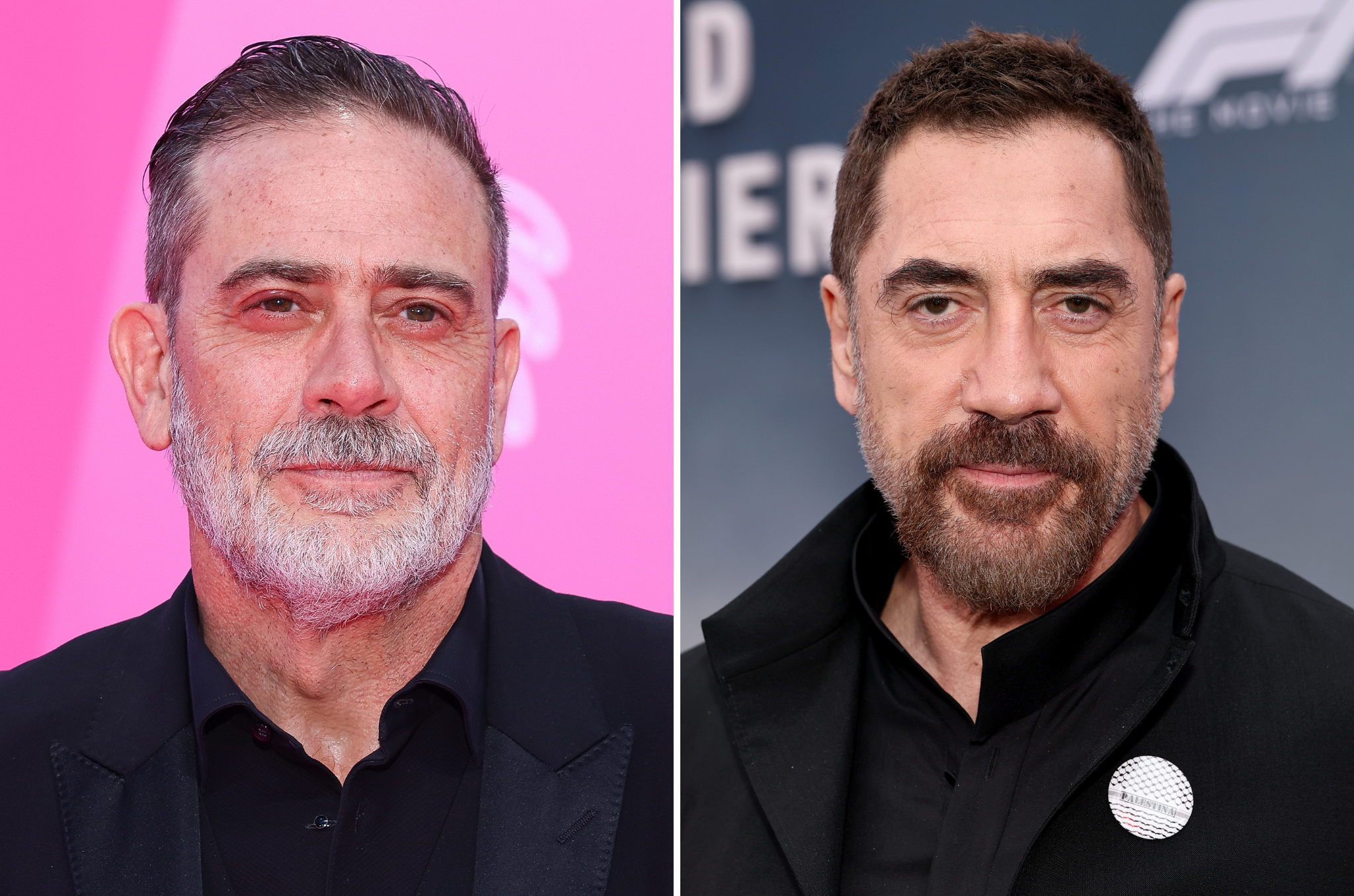 ‘The Walking Dead’s’ Jeffrey Dean Morgan (left) and Spanish star Javier Bardem (right)