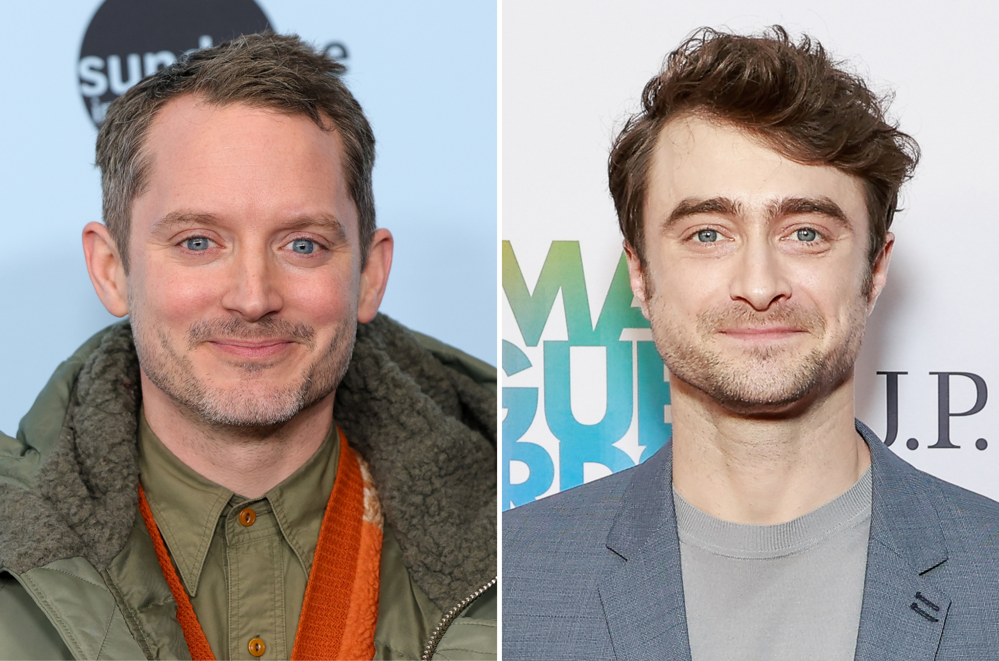 Lord of the Rings actor Elijah Wood (left) and Harry Potter star Daniel Radcliffe (right)
