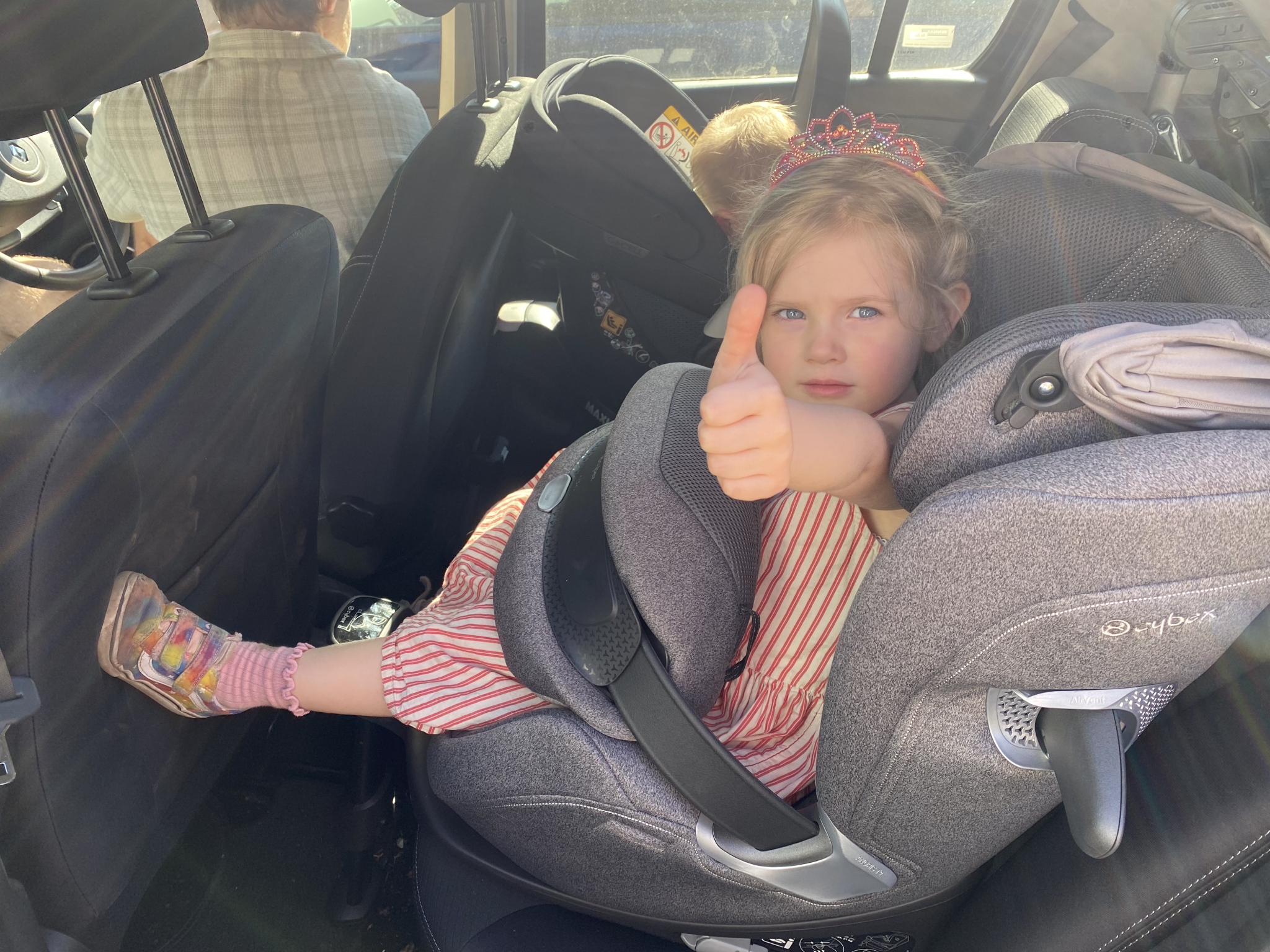 The car seat got a thumbs up from this mini tester
