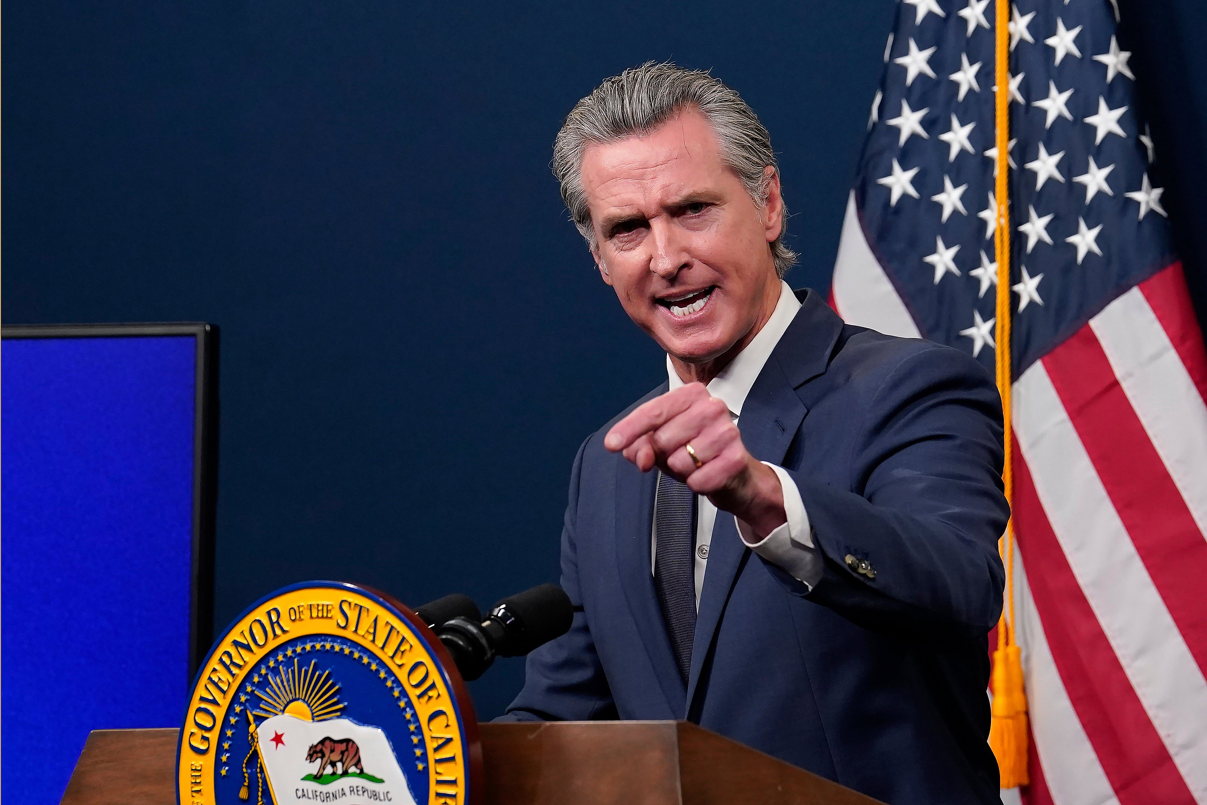 Gavin Newsom is leading his party’s effort to threaten Texas Republicans with reciprocal redistricting actions if they go through with plans to gerrymander five new seats for the GOP in Congress