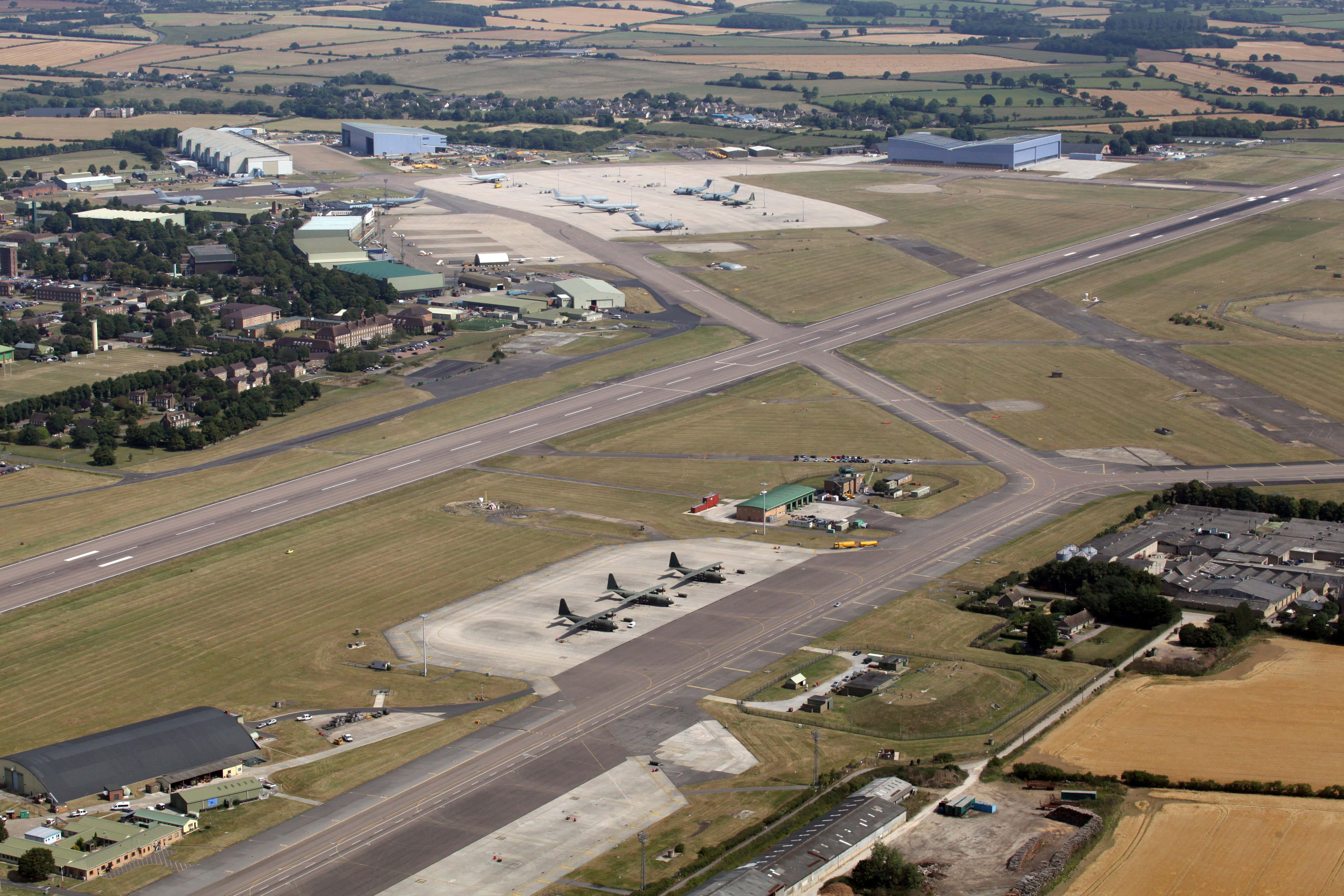 The incident took place at RAF Brize Norton in Oxfordshire