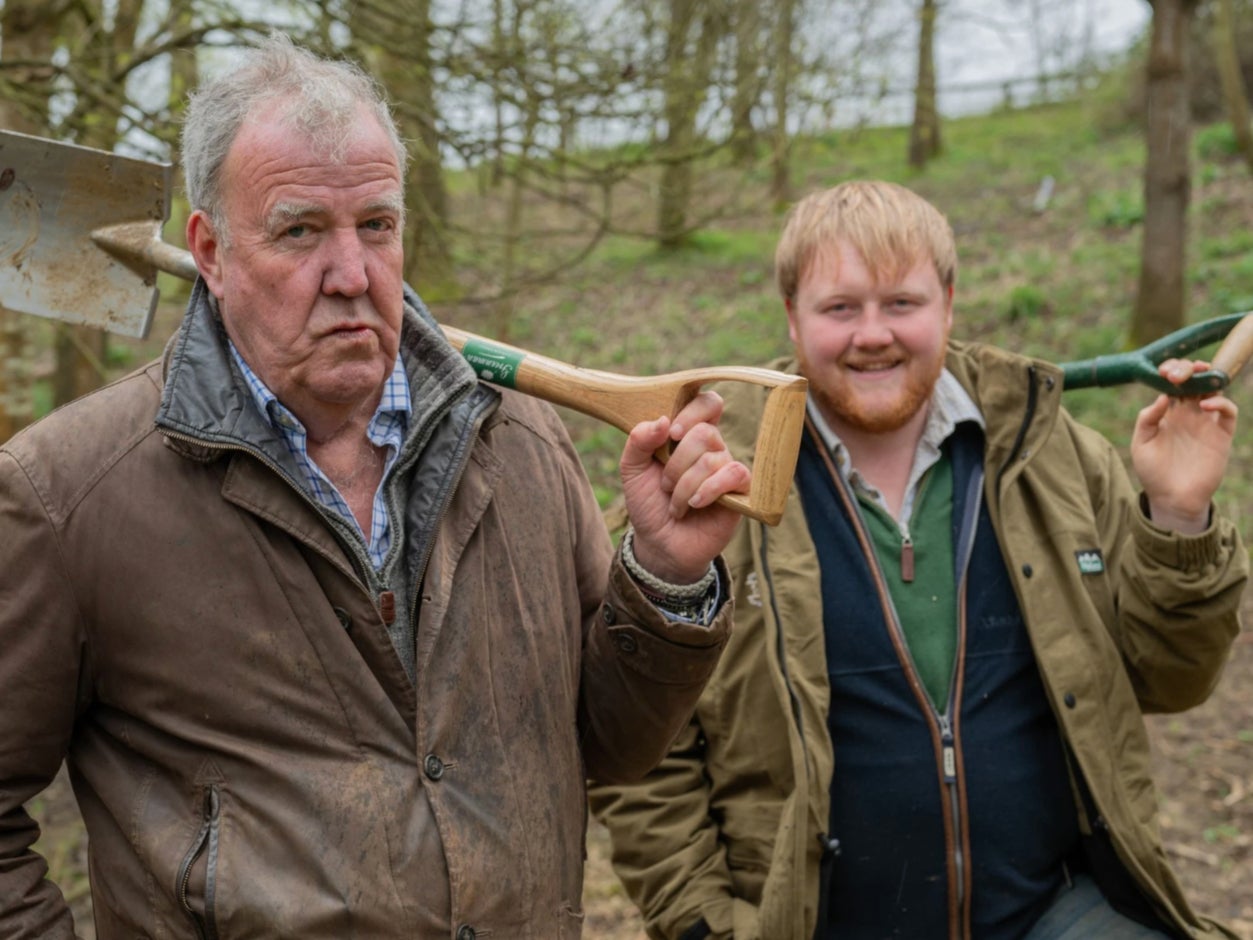 Jeremy Clarkson and Kaleb Cooper on 'Clarkson's Farm'