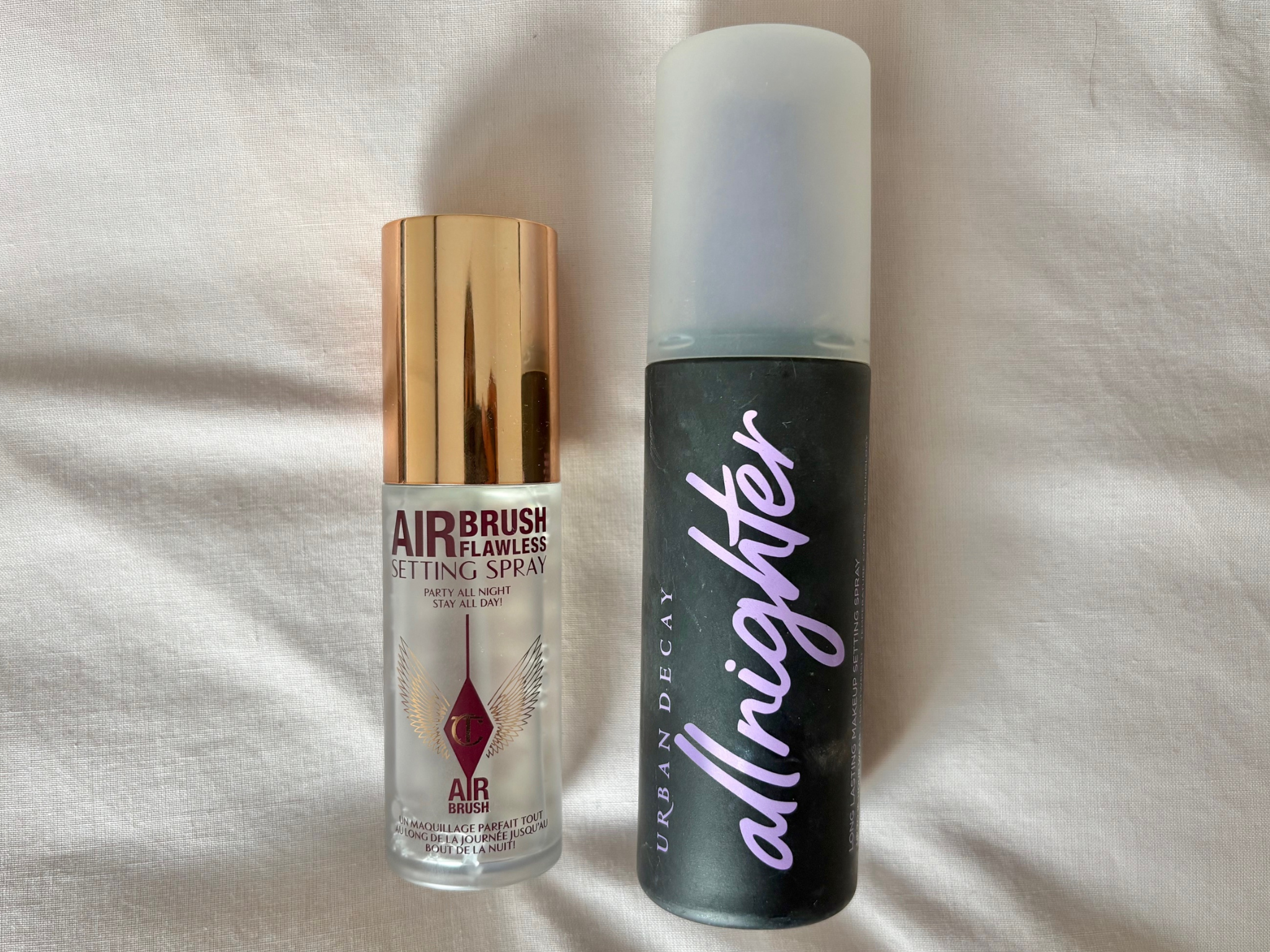 Both setting sprays are staples in my make-up routine