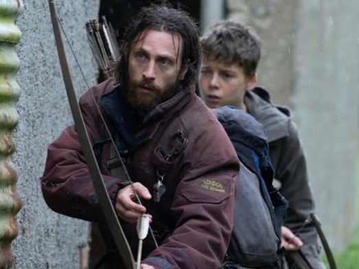 Aaron Taylor-Johnson and Alfie Williams in ‘28 Years Later’