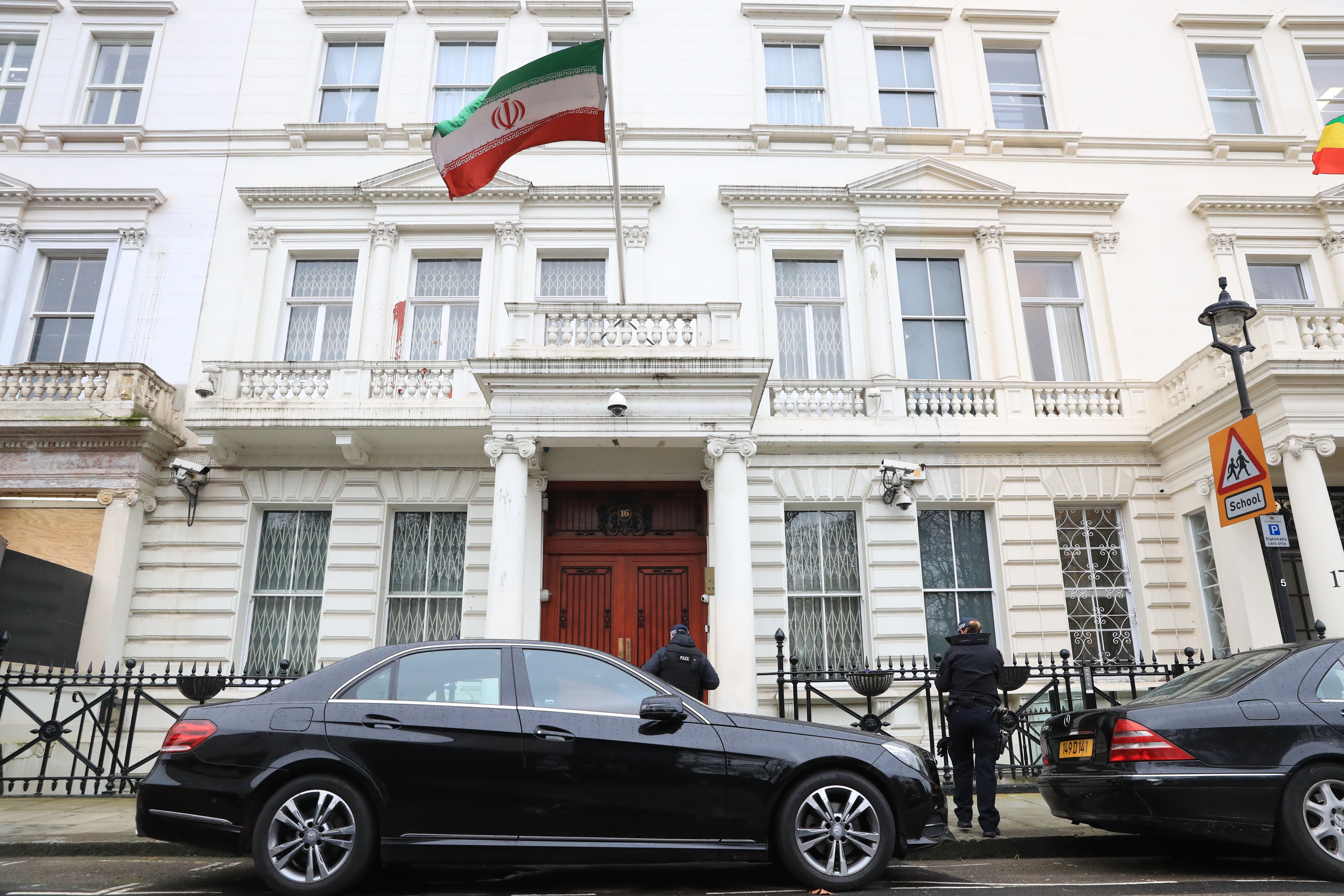 The incident occurred outside the Iranian Embassy in Knightsbridge (Aaron Chown/PA Archive)
