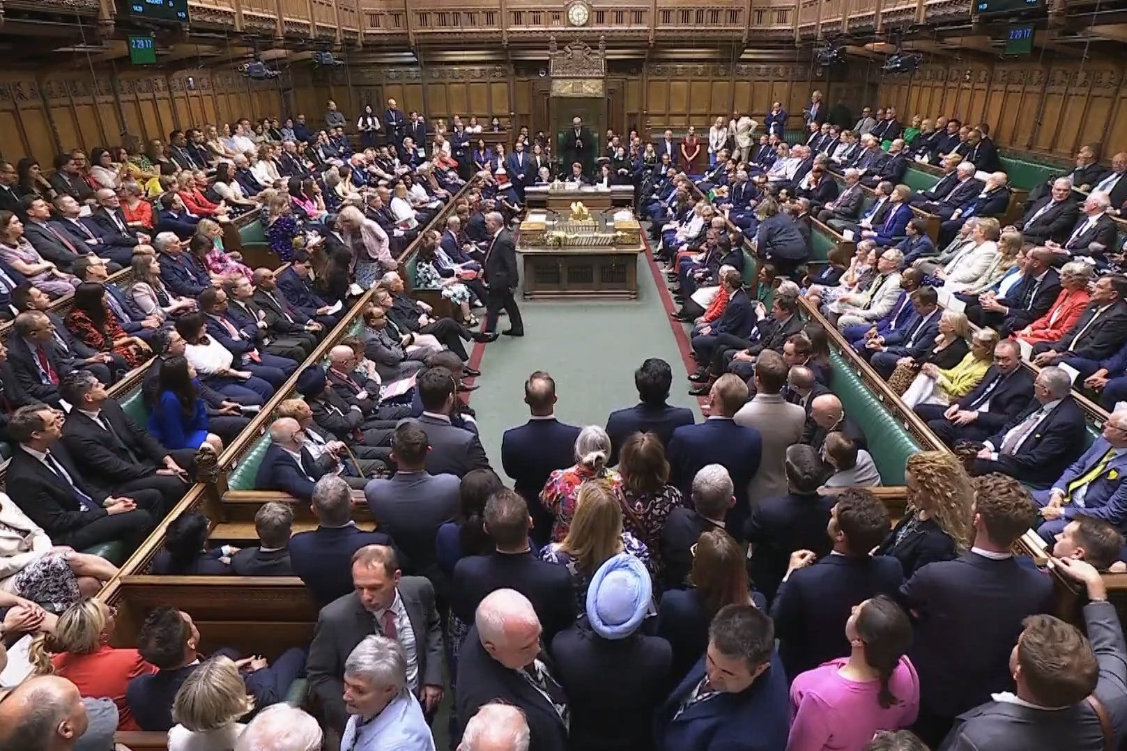 MPs in the Commons following the announcement of the result of the vote on the Terminally Ill Adults (End of Life) Bill (House of Commons/UK Parliament)