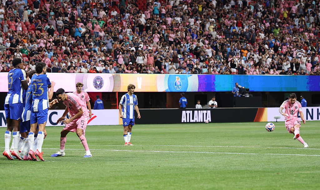 The goal was Messi's 68th free-kick goal of his career