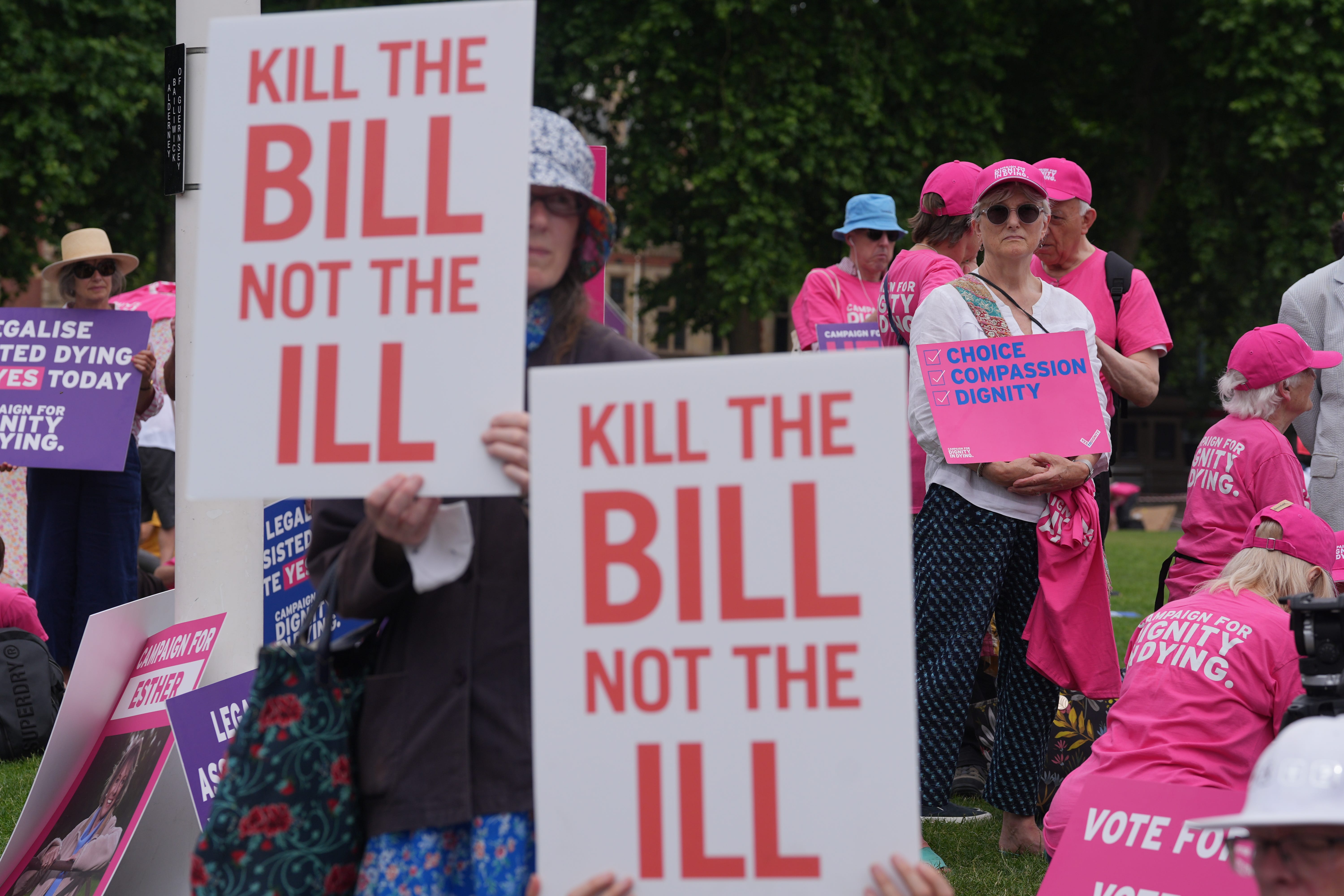 Kim Leadbeater’s assisted dying Bill sparked demonstrations on both sides