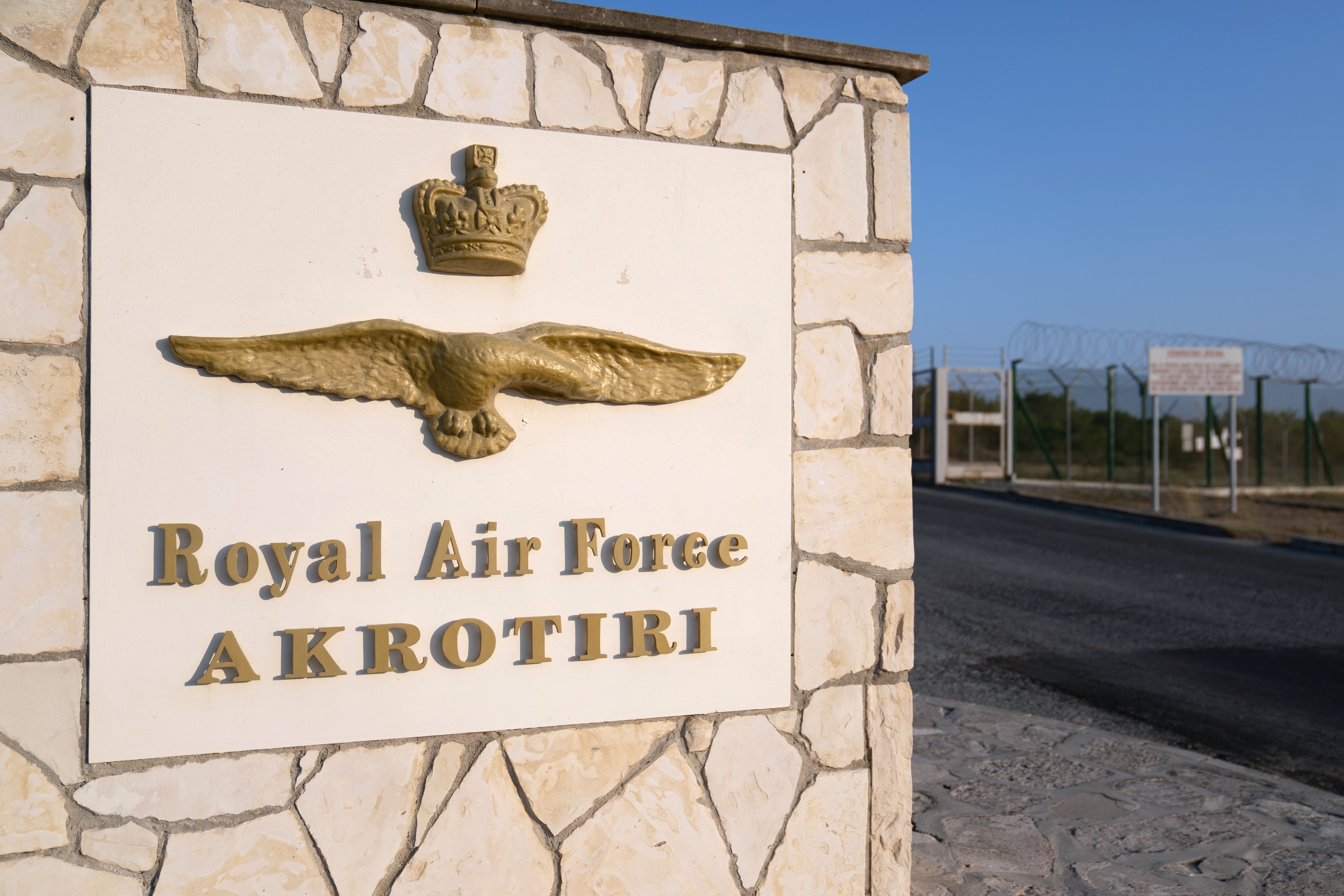 A man has been arrested over alleged spying near RAF Akrotiri in Cyprus (PA)