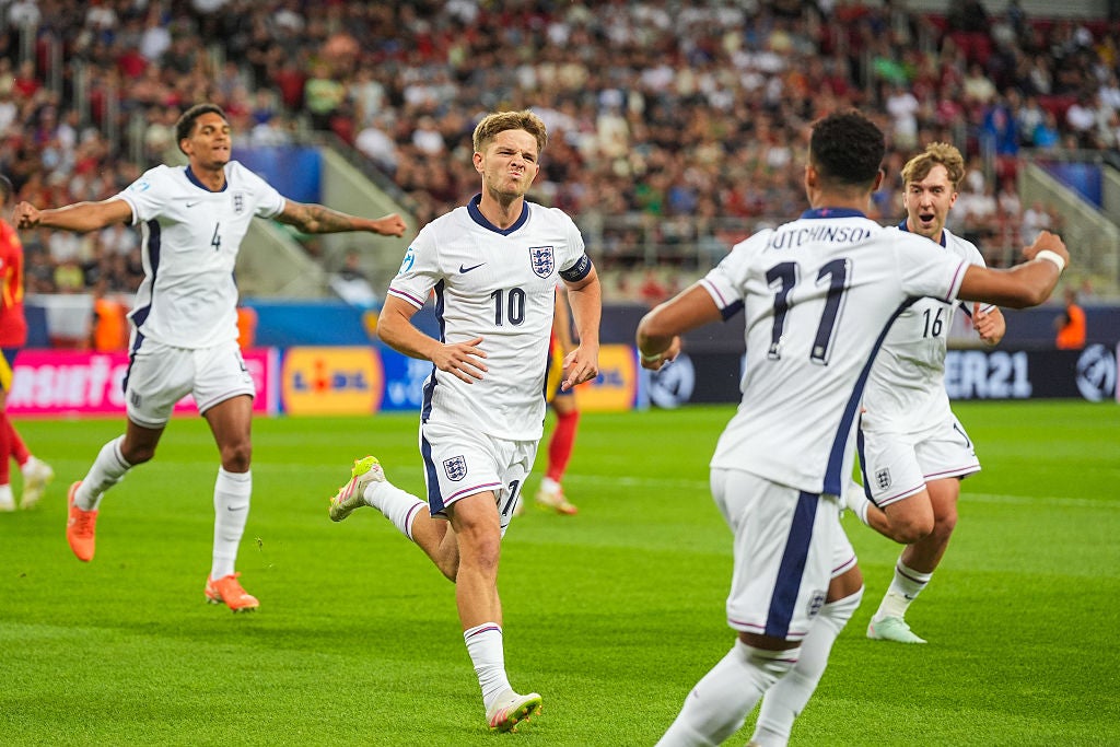 James McAtee otevřel bodování pro Anglii po nervovém startu
