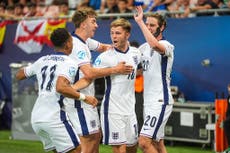 England U21s vs Spain U21s LIVE: Tensions boil over after Young Lions book place in Euros semi-final