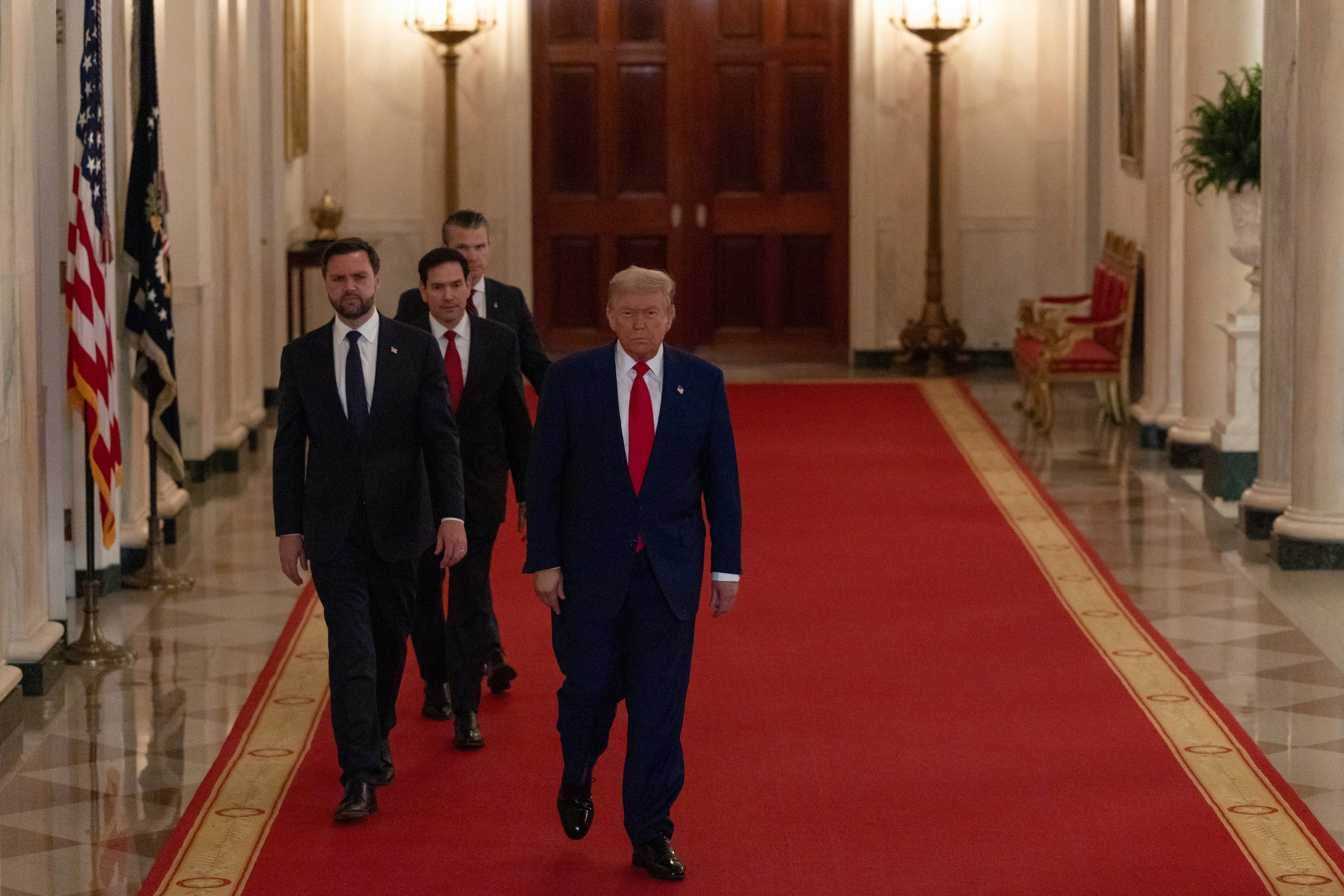 President Donald Trump celebrated the U.S. bombing attack on Iran’s nuclear facilities, calling them a ‘spectacular success’