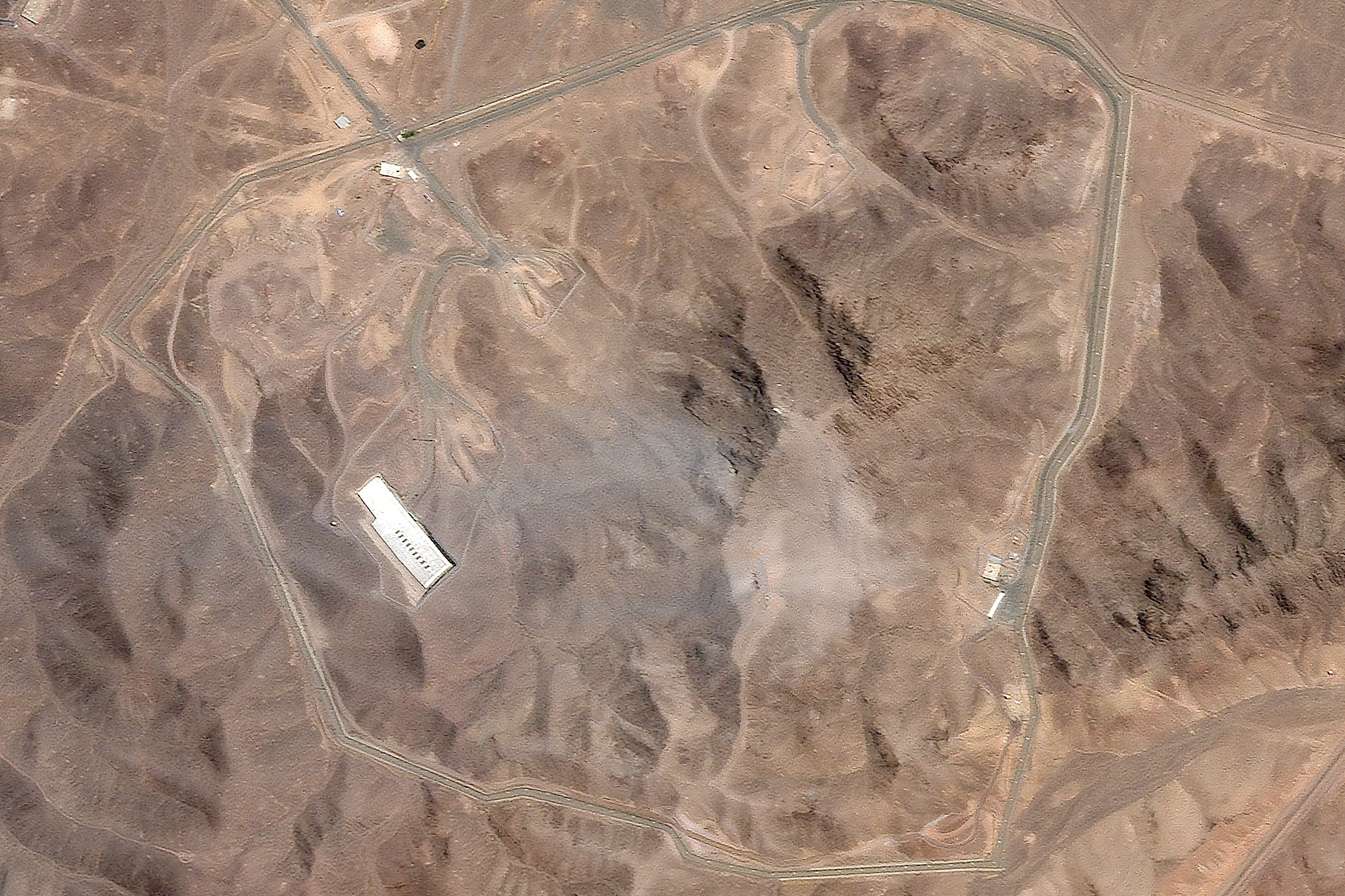 Satellite picture shows Iran’s underground nuclear enrichment site at Fordo after the US airstrike targeted the facility