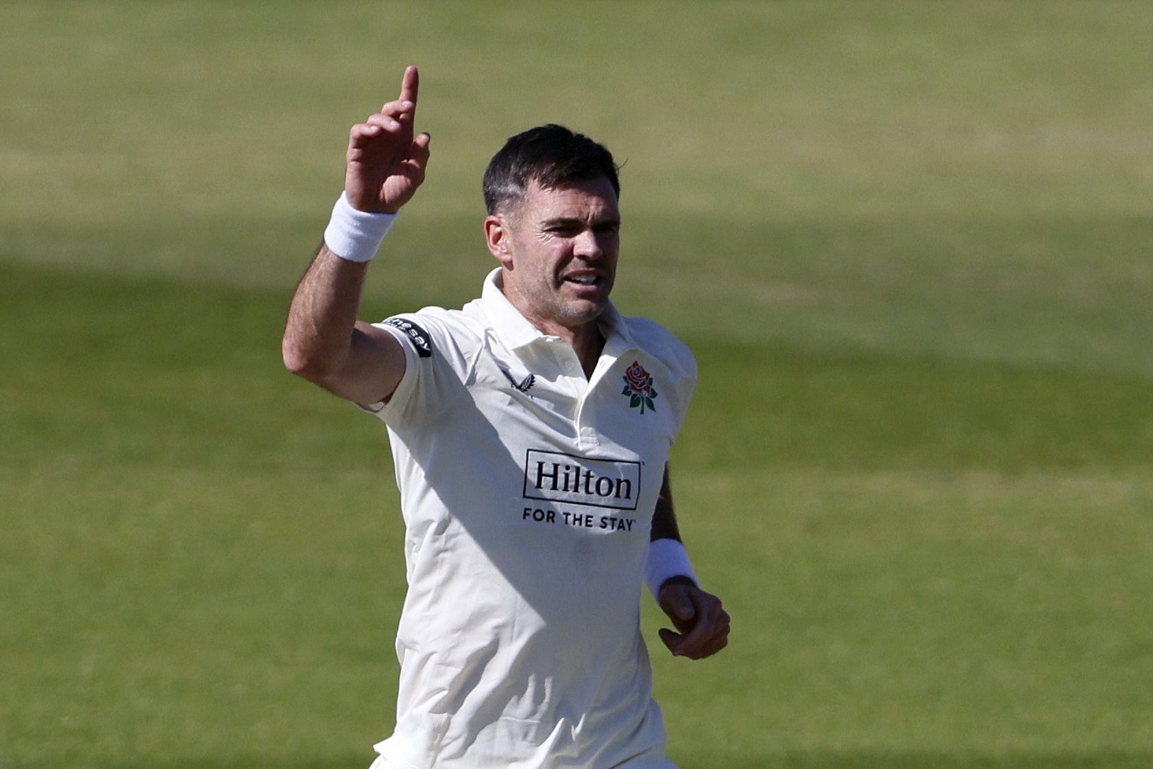 James Anderson helped Lancashire take control at Chesterfield
