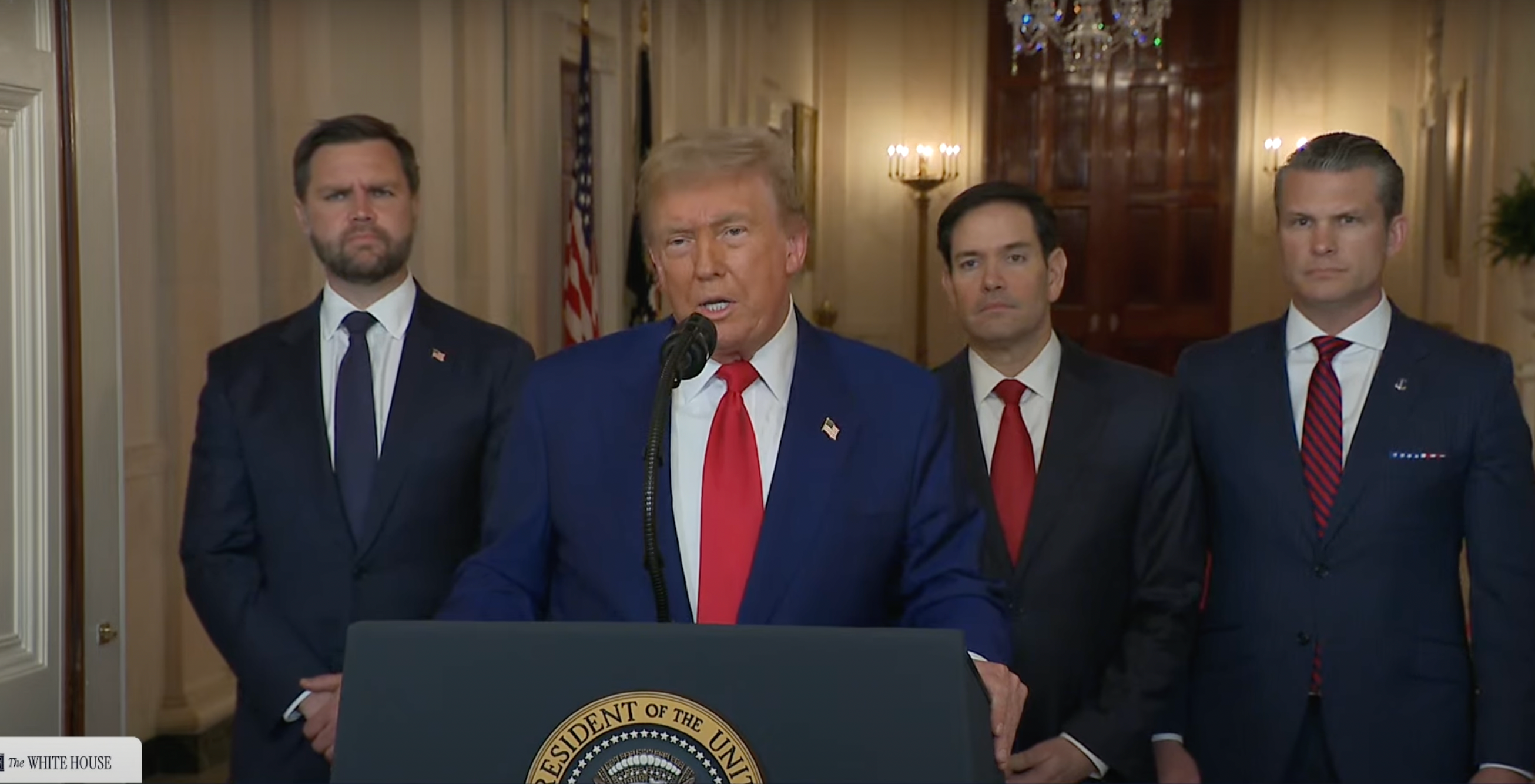 US-Iran latest: Trump says Iranian nuclear facilities were ‘completely and totally obliterated’ in bombing as he speaks after strikes