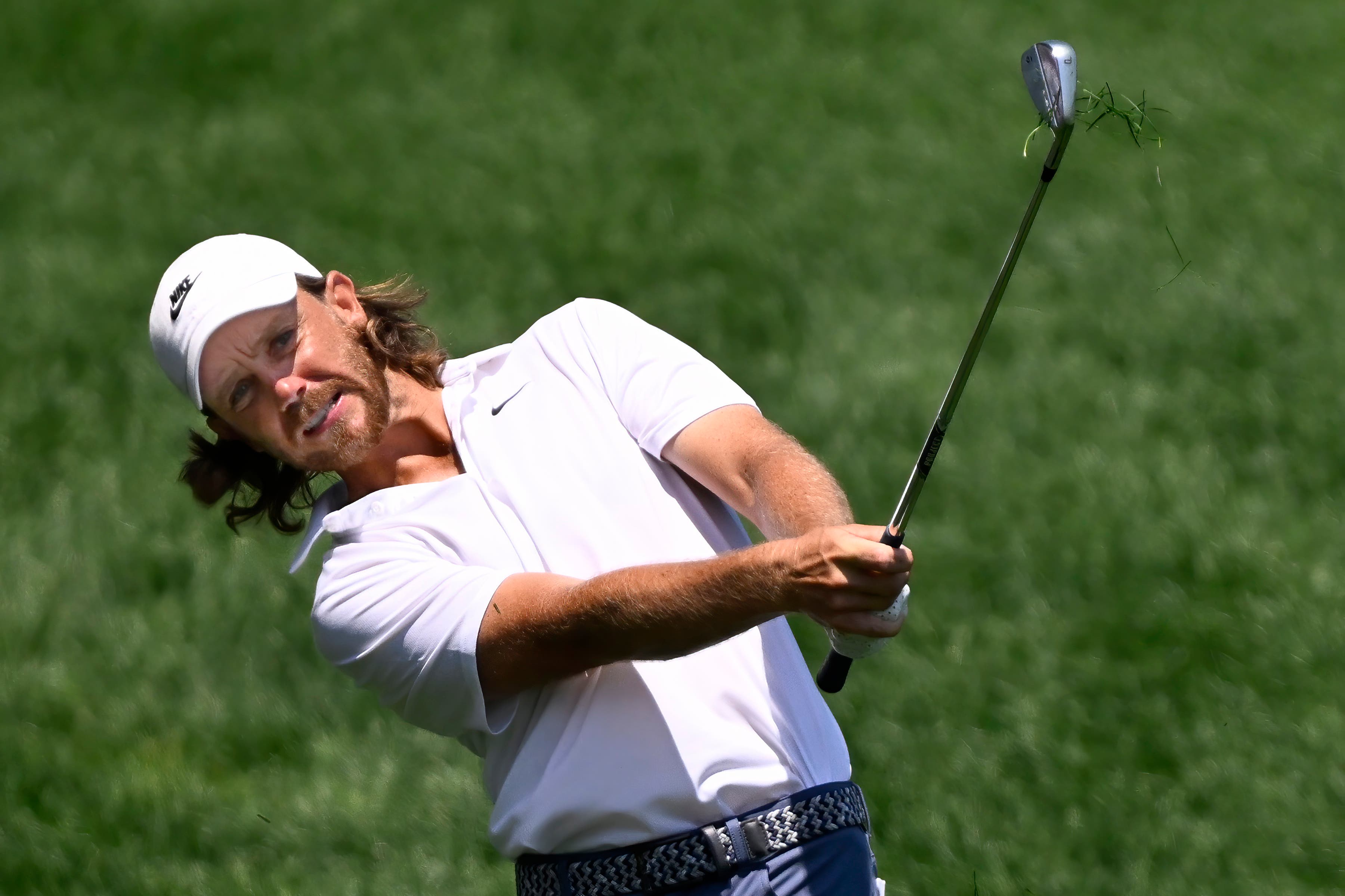 Tommy Fleetwood had a rough start to his final round of the Travelers Championship (Jessica Hill/AP)