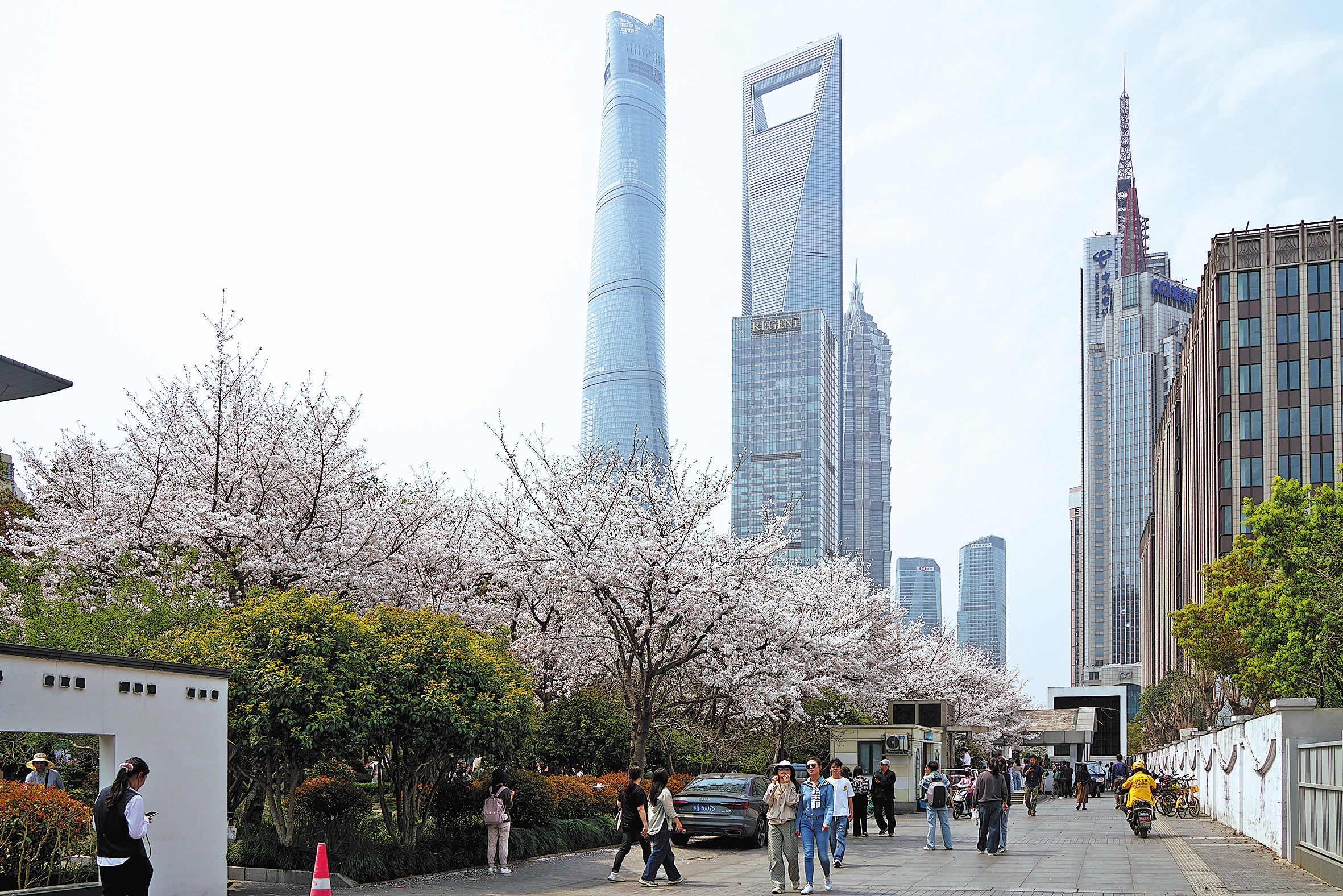 A view of the financial centre of Shanghai’s Pudong New Area.