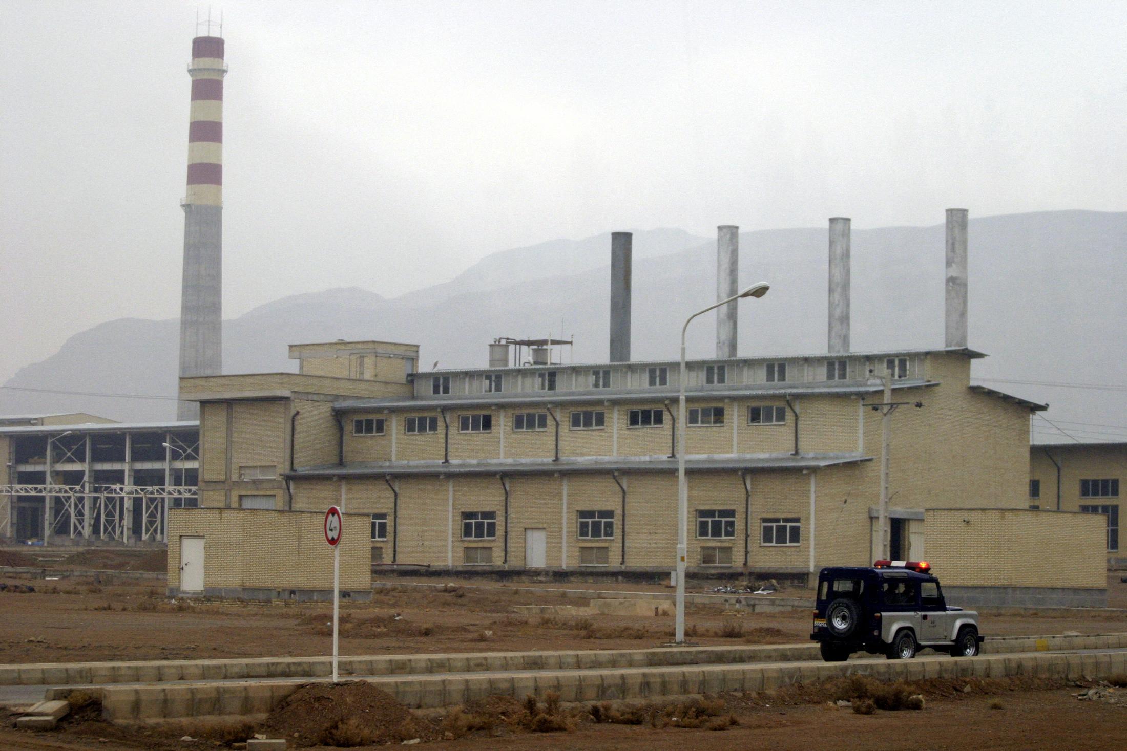 A uranium conversion facility is pictured in Isfahan in 2004. Trump has said the US will attack other key Iranian sites if negotiations do not move forward after a series of bombings on June 21