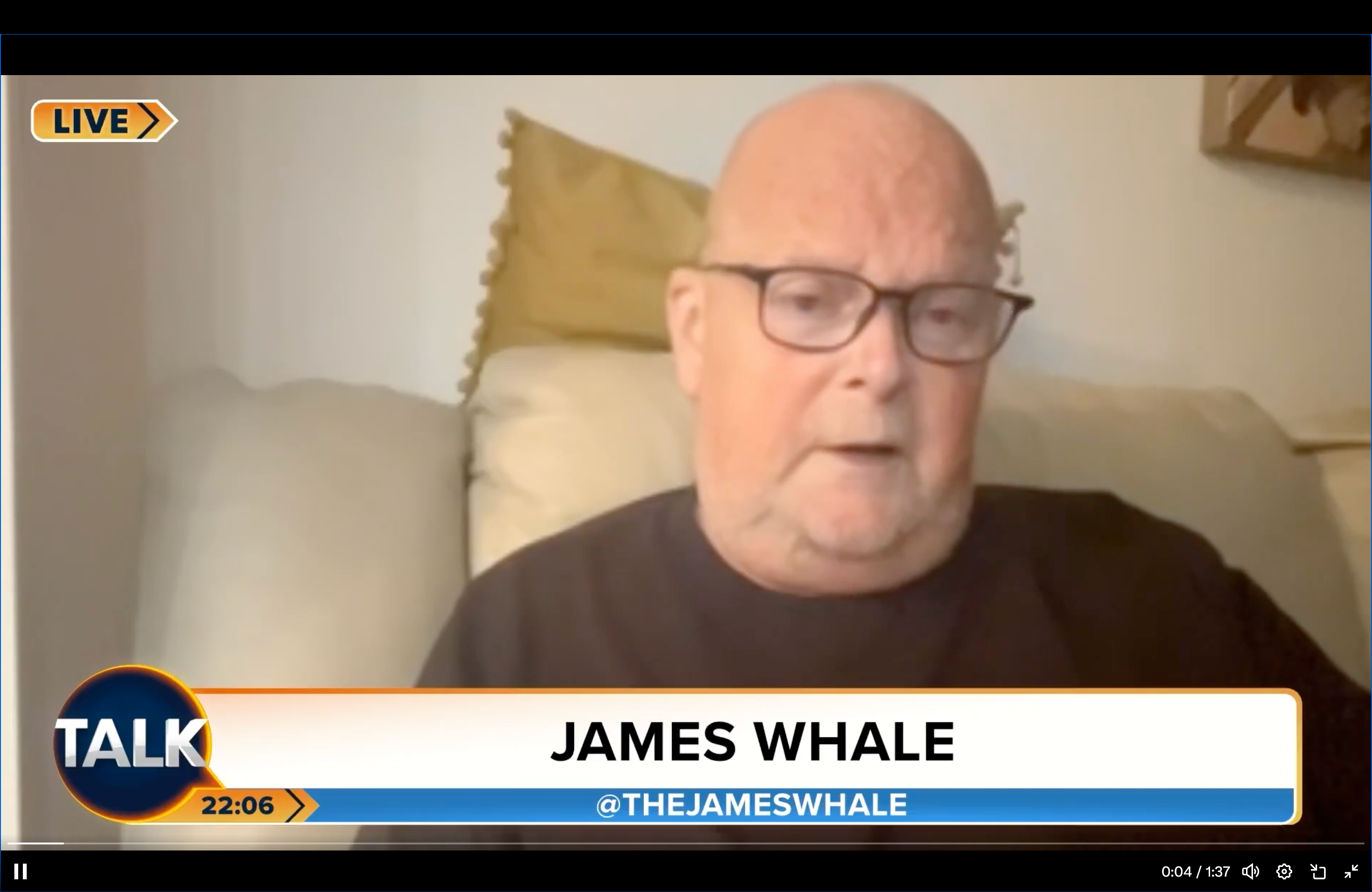 Whale revealed he spent a lot of time ‘crying’