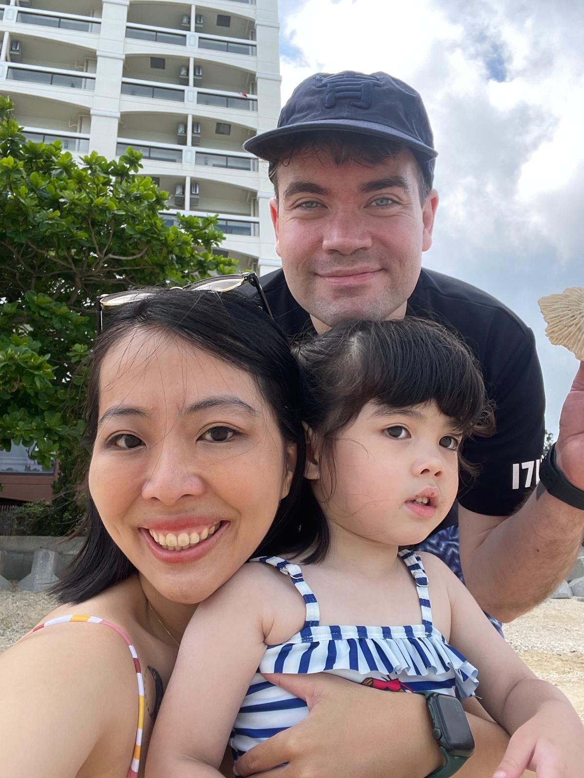 Ed Moon, his wife Amber Moon and daughter Maya