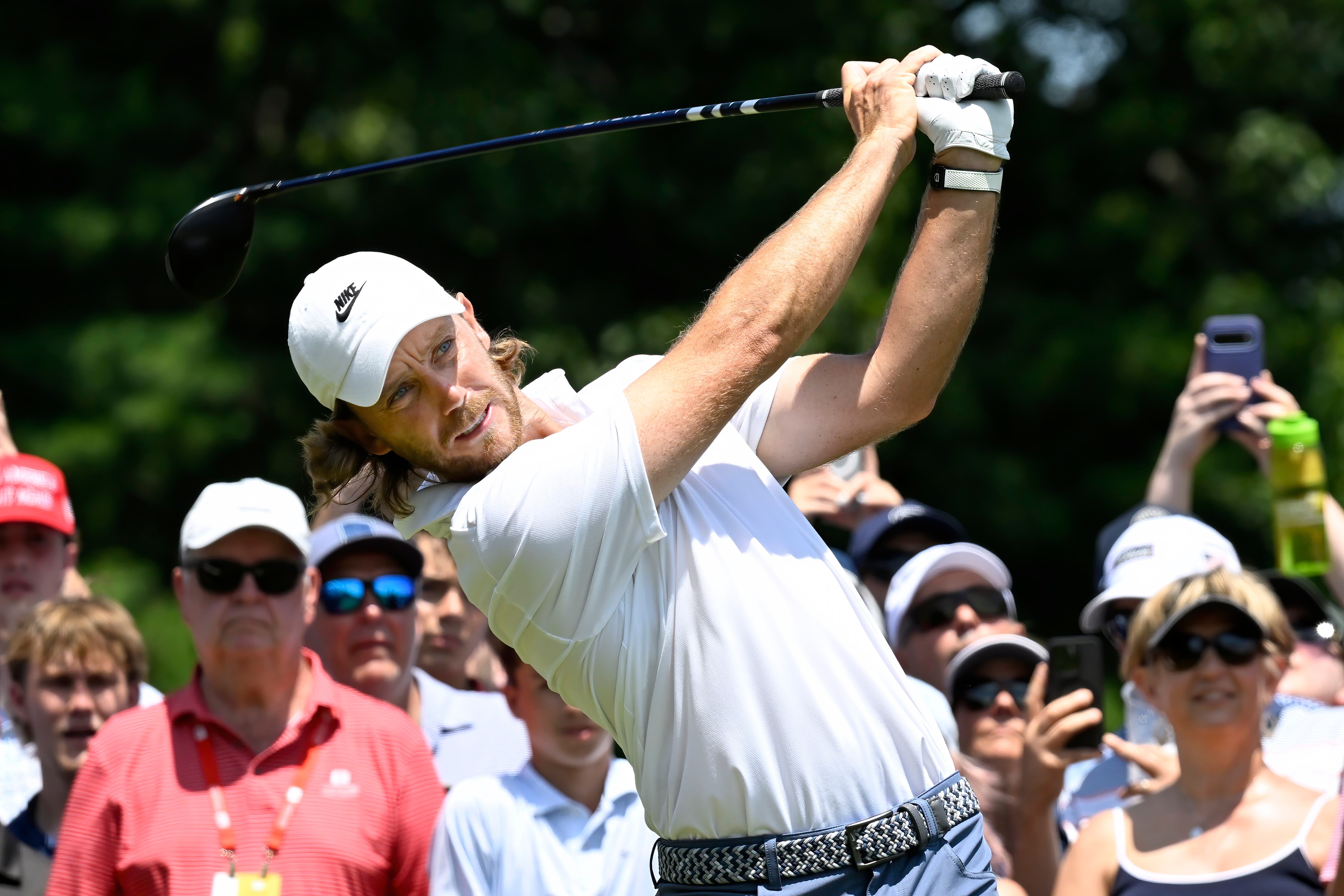 Tommy Fleetwood utrpěl pozdní kolaps v Connecticutu (Jessica Hill/AP)