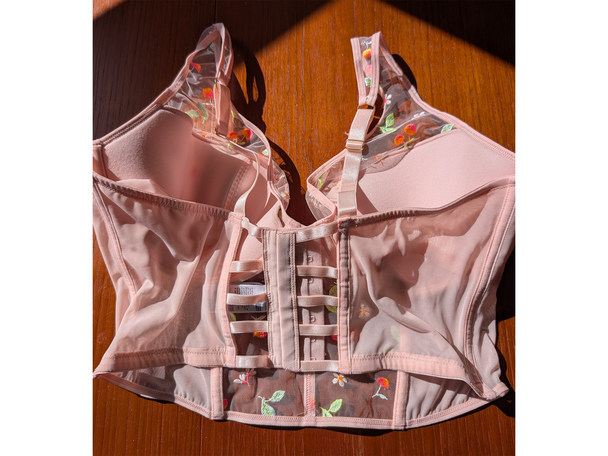 Best bra for bigger bust Indybest review Simply Be summer embroidery half padded longline bra