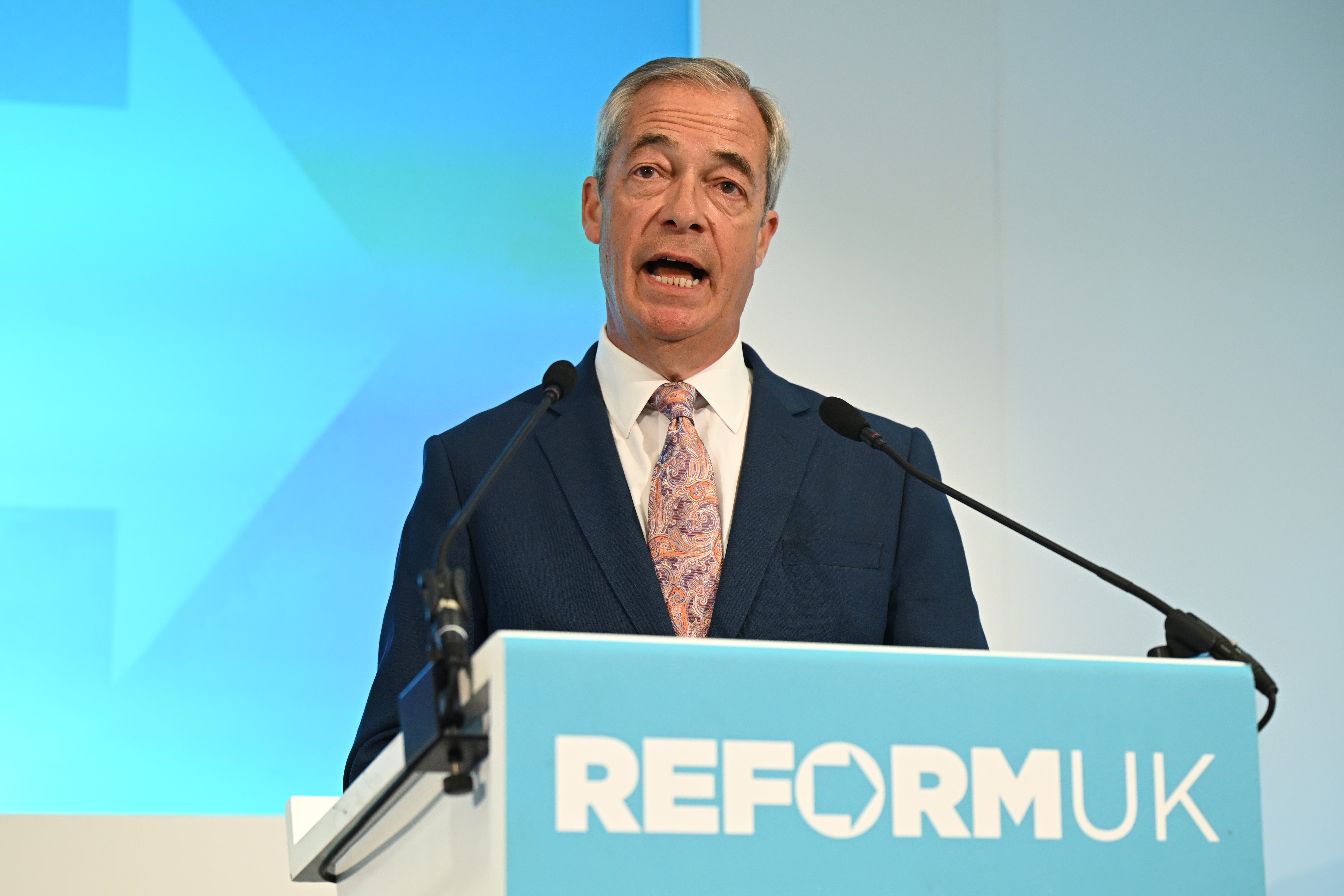 Reform UK leader Nigel Farage