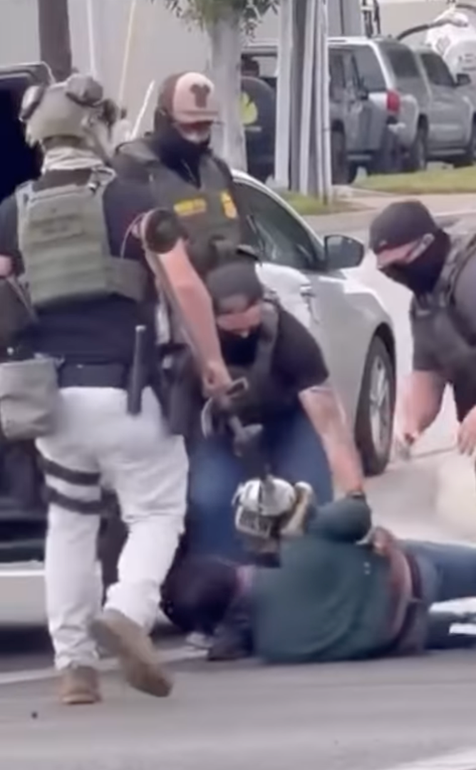 Narciso Barranco was doing landscaping work outside a Santa Ana IHOP when he was detained, local media say