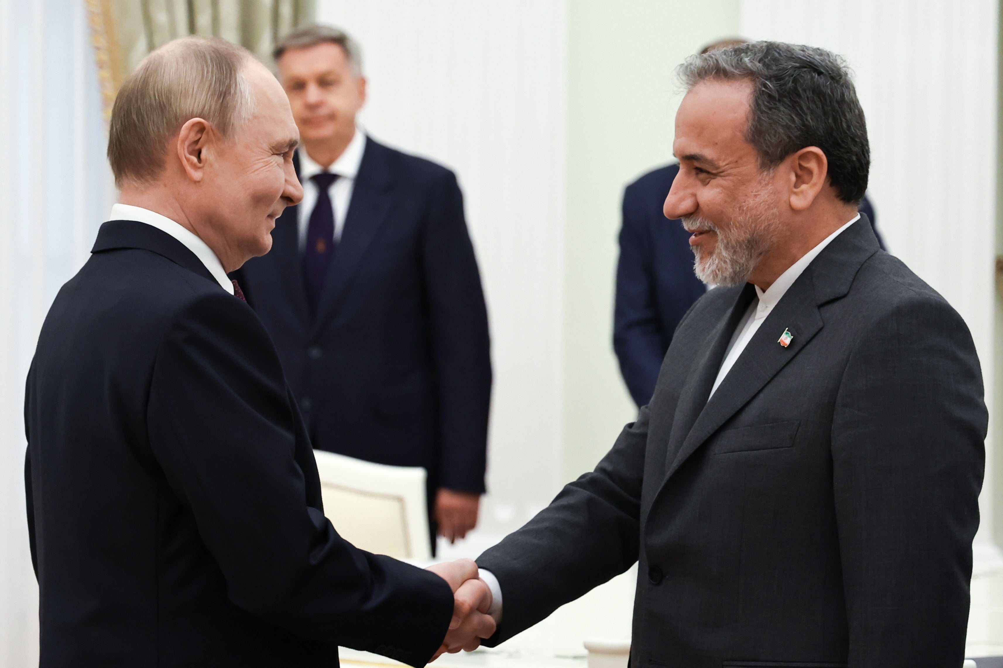 Russian President Putin meets with Iranian Foreign Minister Abbas Araghchi in Moscow