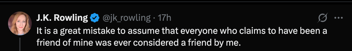 JK Rowling hits back at Stephen Fry