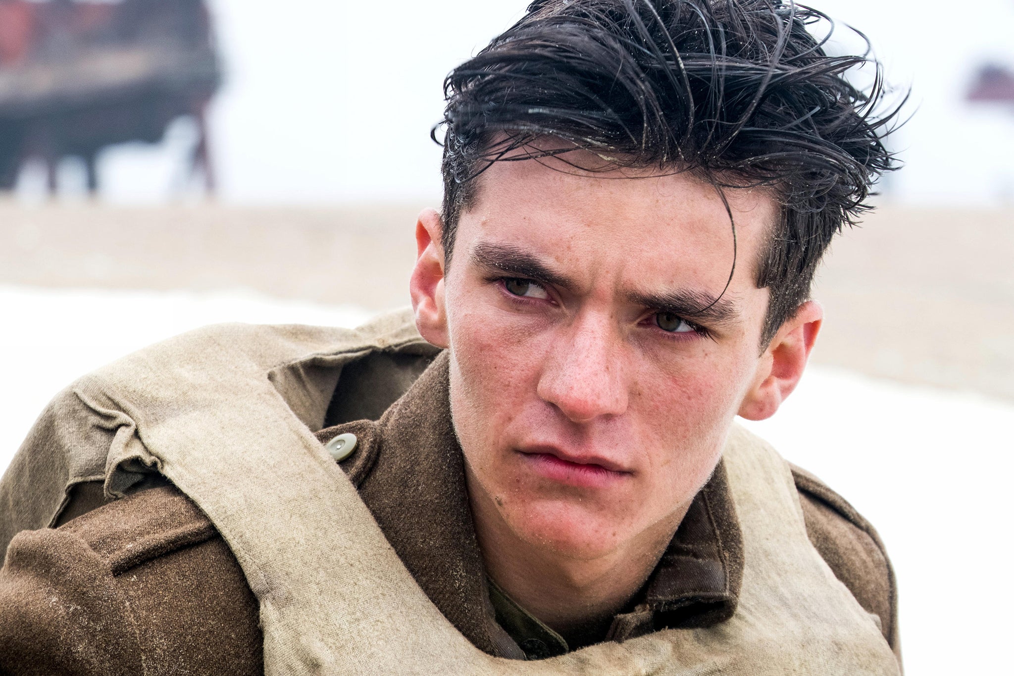 Fionn Whitehead in ‘Dunkirk’