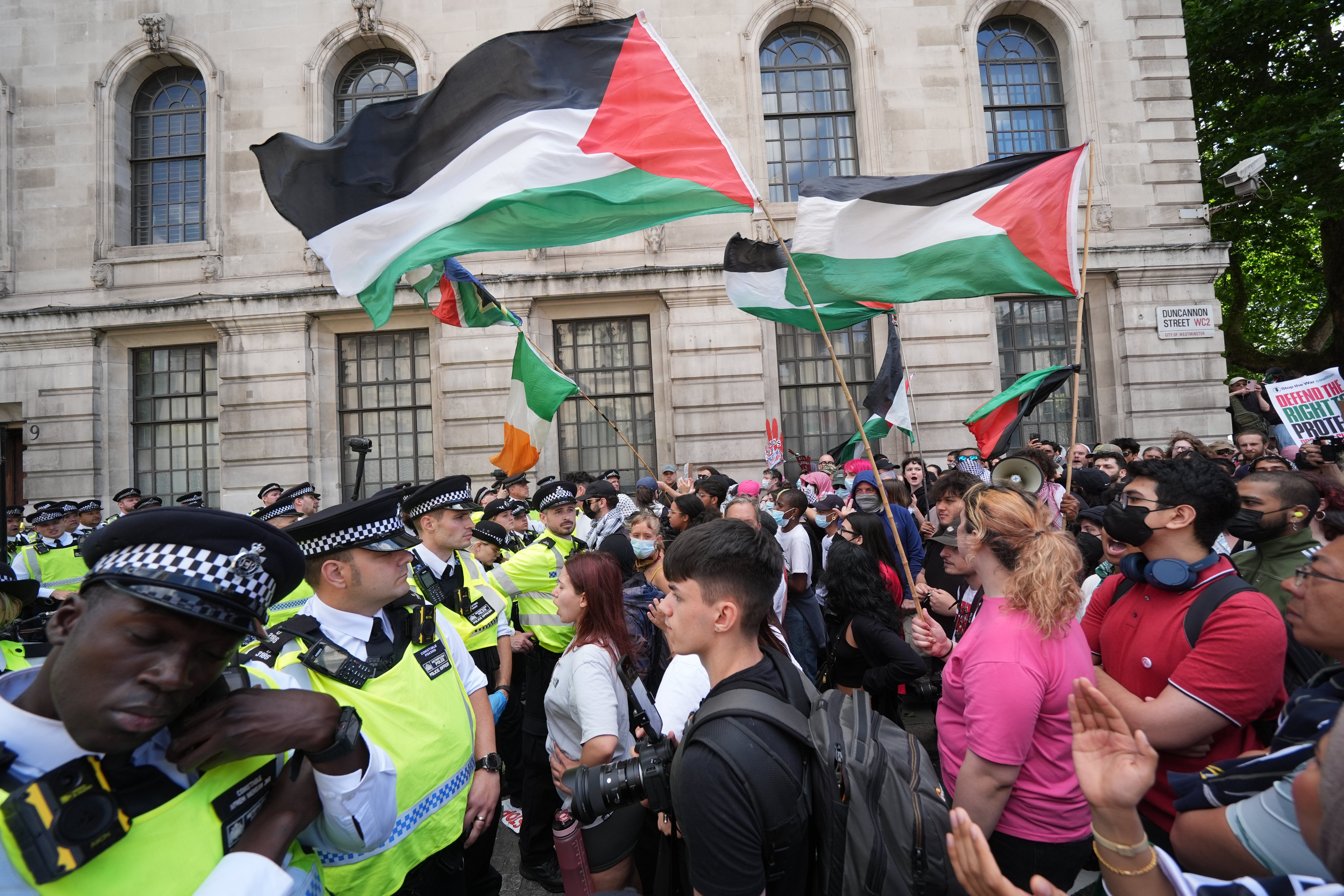 Protesters clash with police as Palestine Action banned
