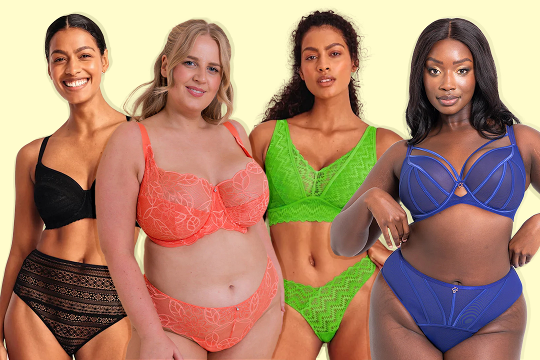 Features to look out for are wider straps, a strong but comfortable band and underwired cups to help with definition