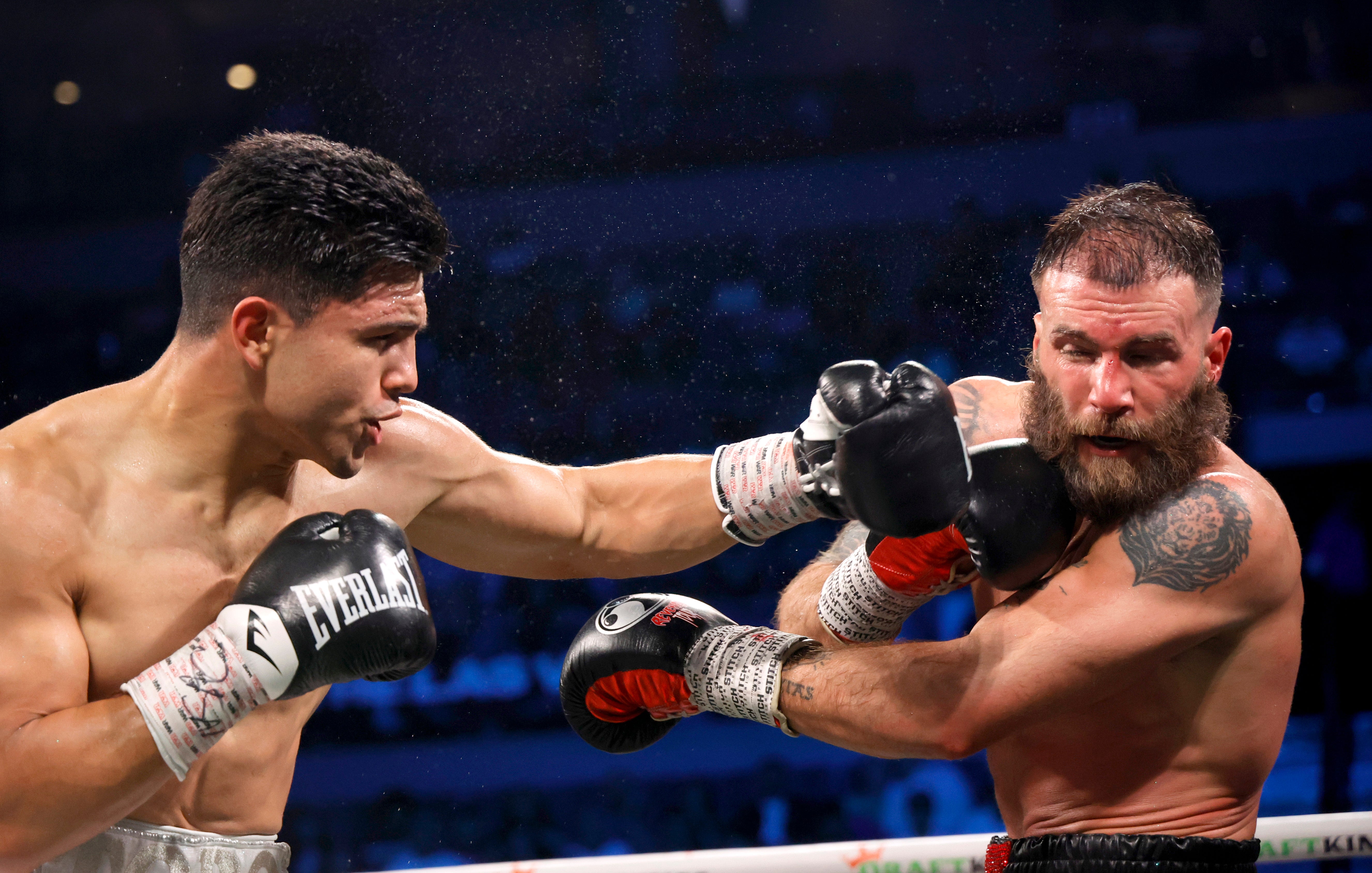 Armando Resendiz (left) upset Caleb Plant at the end of May