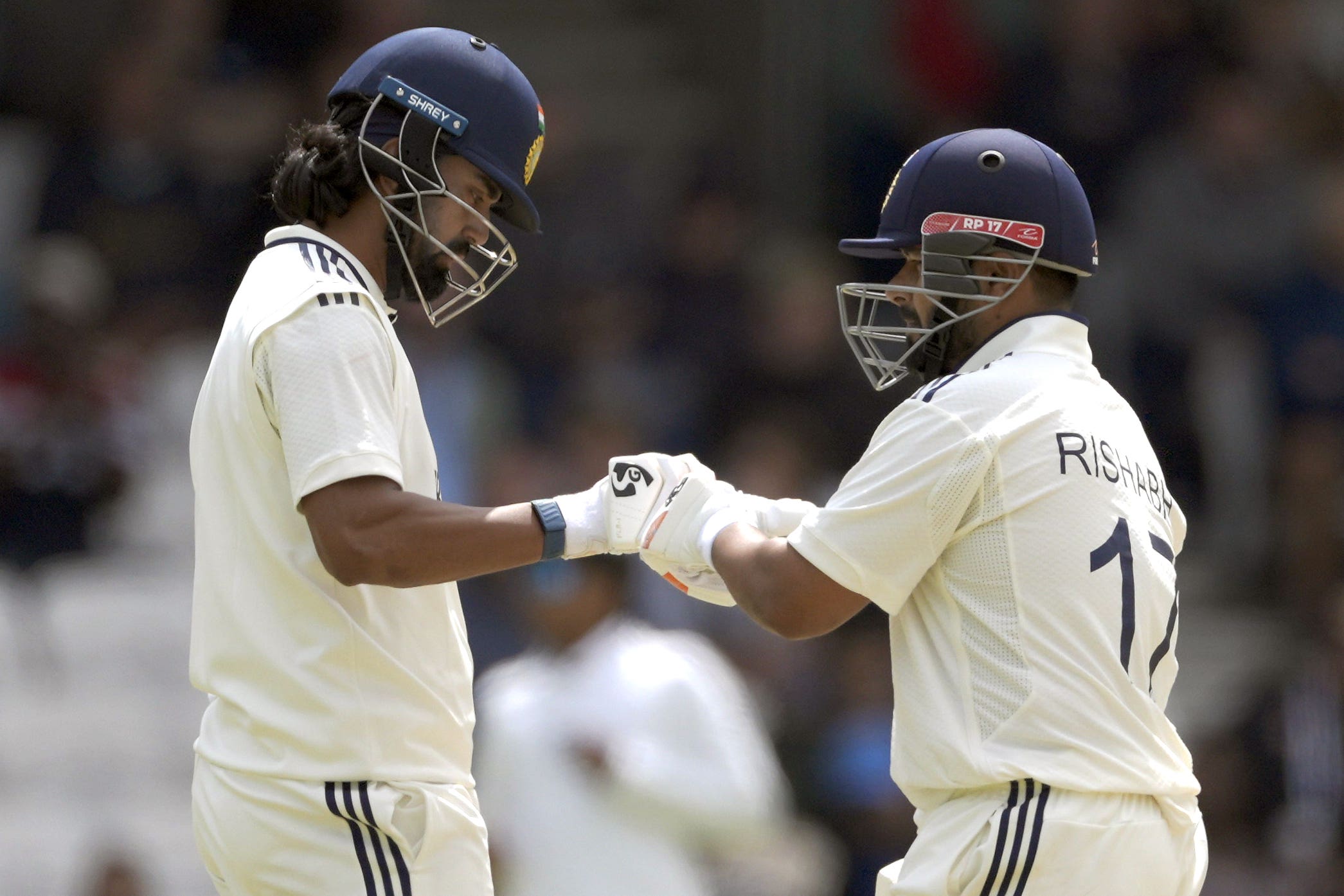 KL Rahul, left, and Rishabh Pant put India in control (Danny Lawson/PA)