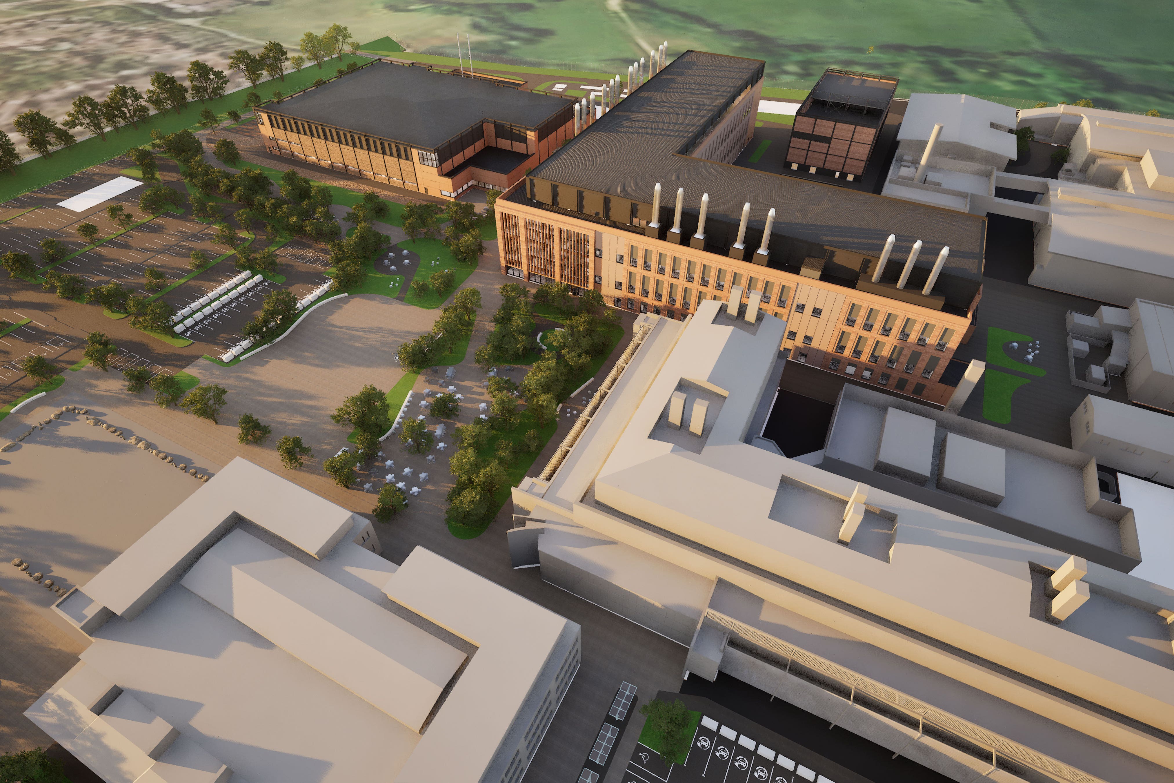 Artist impression of the national biosecurity centre at Weybridge, Surrey (Department for Environment, Food and Rural Affairs/PA)