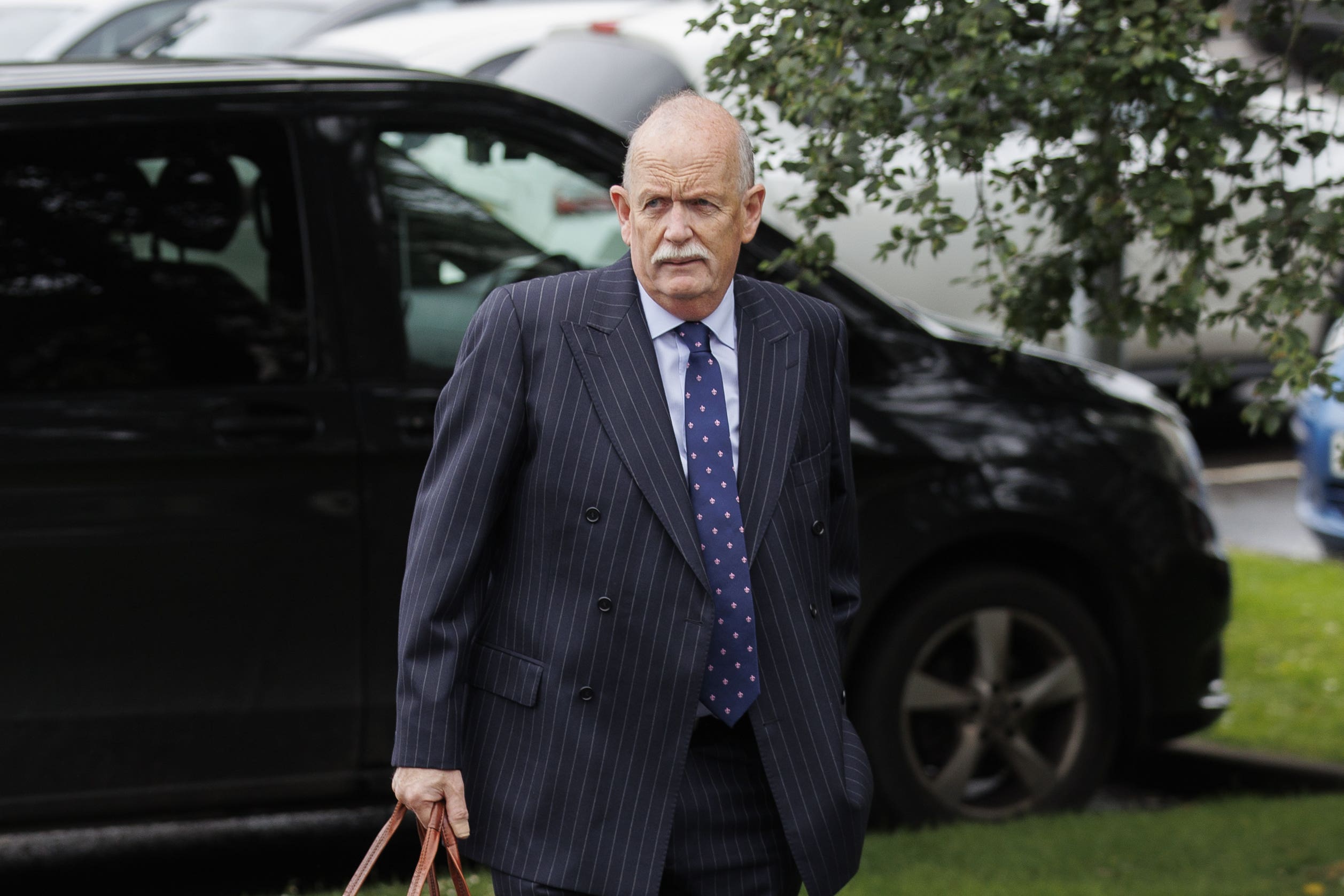 Alan Kane KC, arrives at the Silverbirch Hotel in Omagh for the Omagh Bombing Inquiry (Liam McBurney/PA)