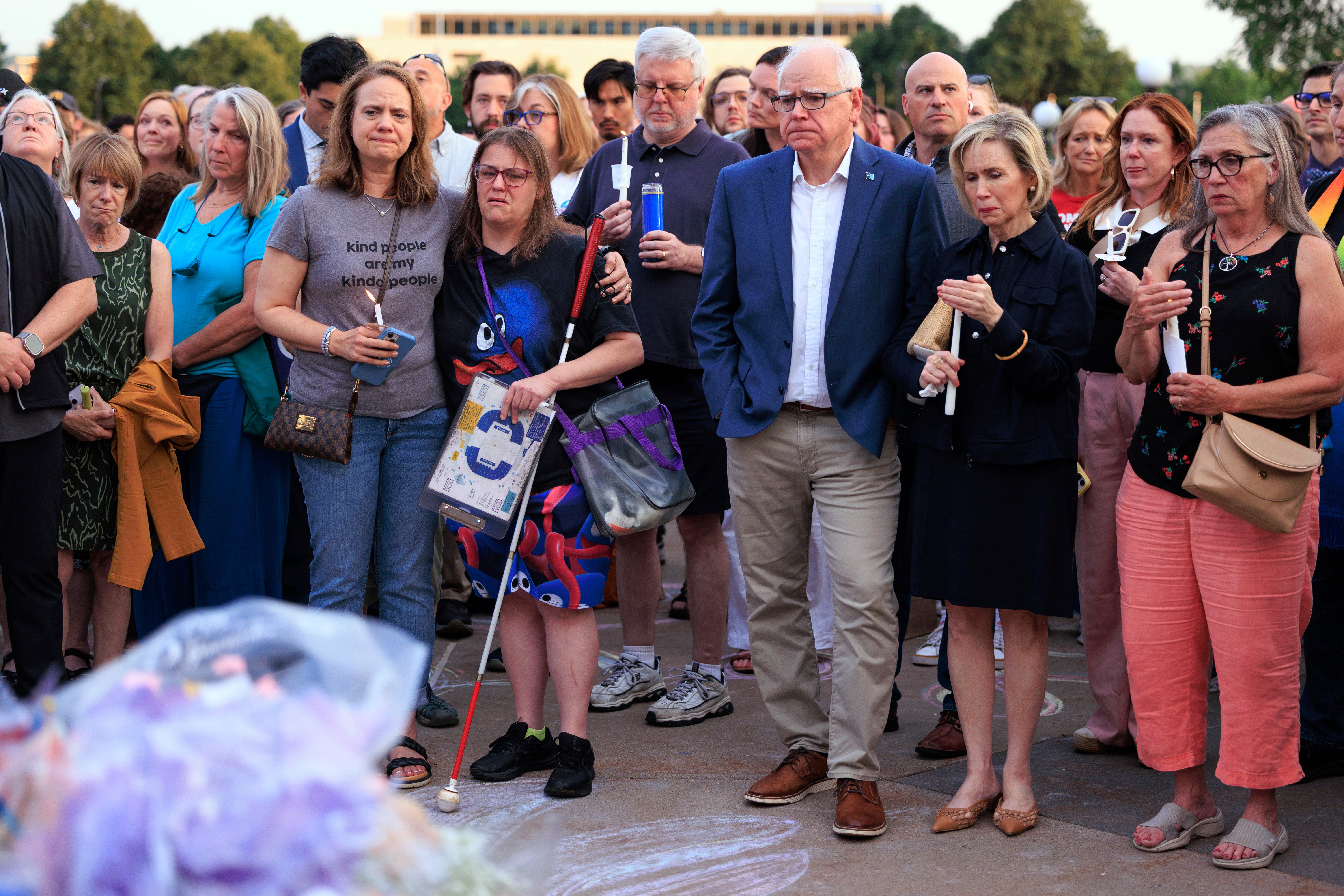 APTOPIX Minnesota Lawmakers Shot Vigil