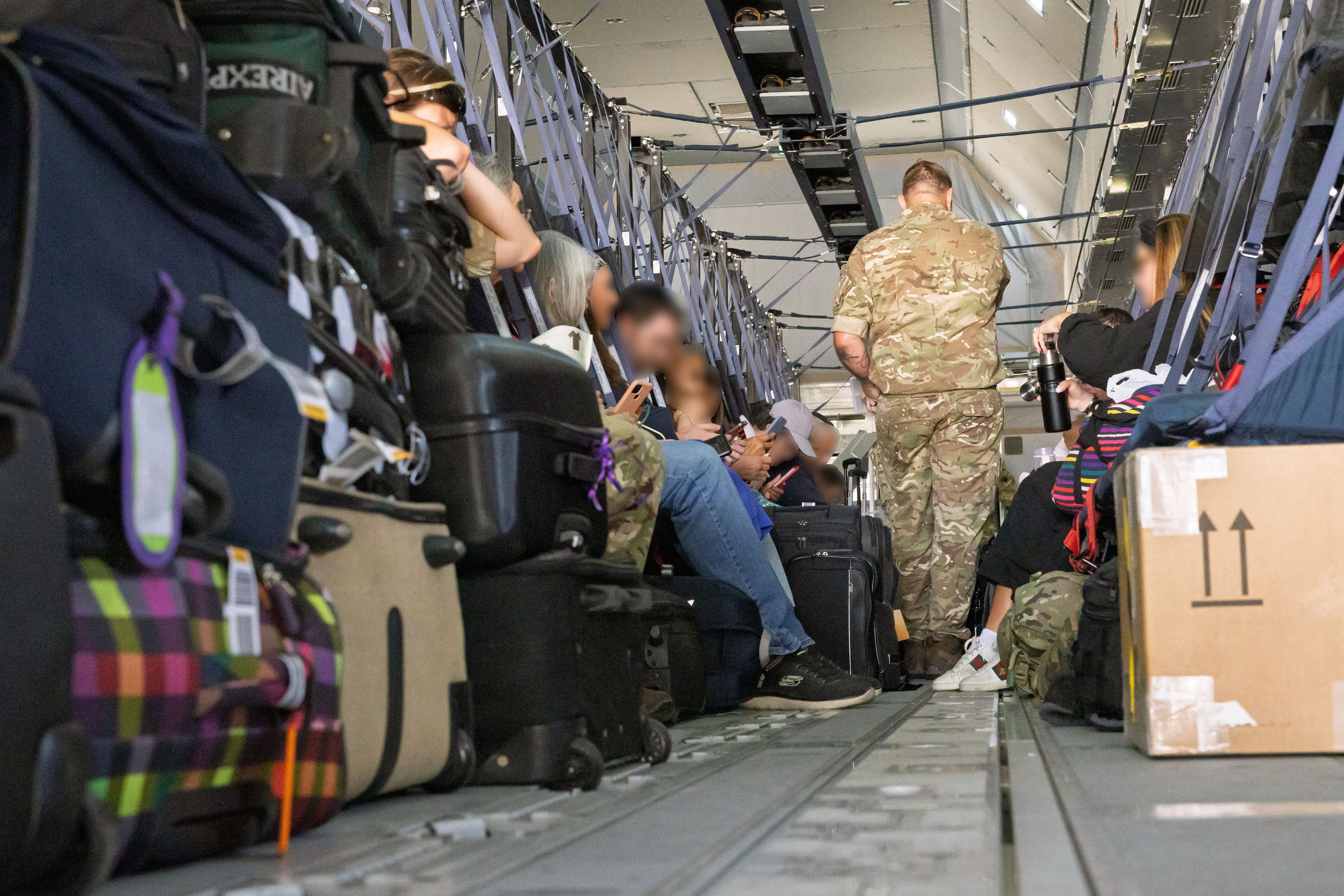 More Britons will be evacuated from Israel on Tuesday as another RAF flight is set to leave Tel Aviv (Corporal Gareth McGarvie RAF/Ministry of Defence/PA)