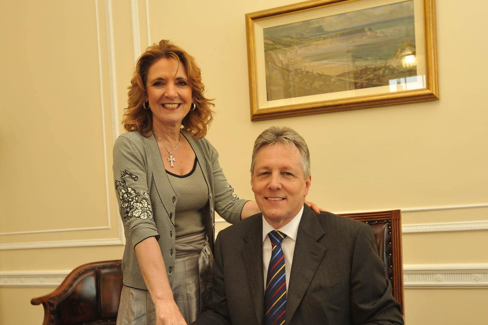 Peter Robinson and his wife Iris are both former DUP MPs and MLAs (John Harrison/PA)