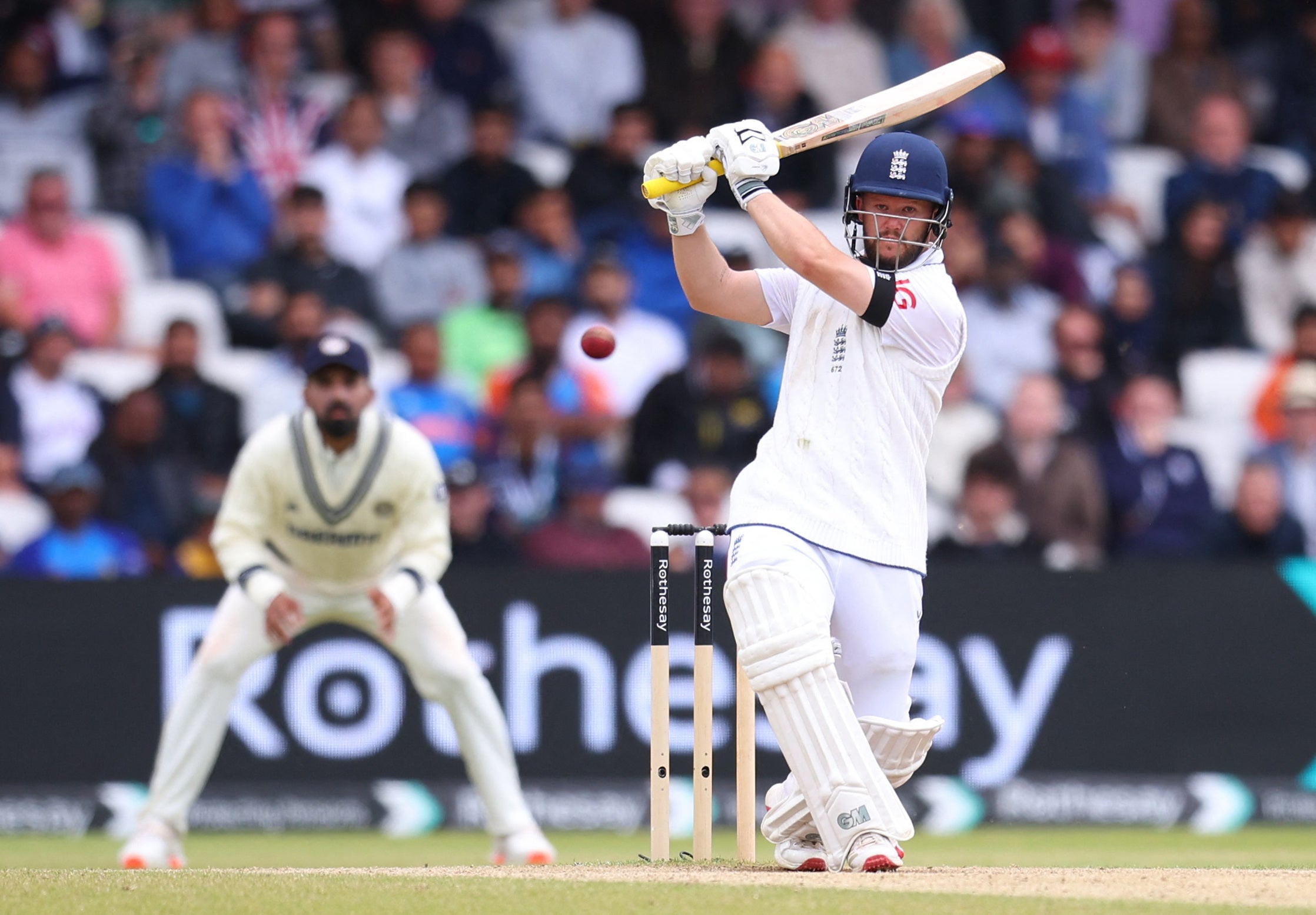 Duckett v akci v Headingley