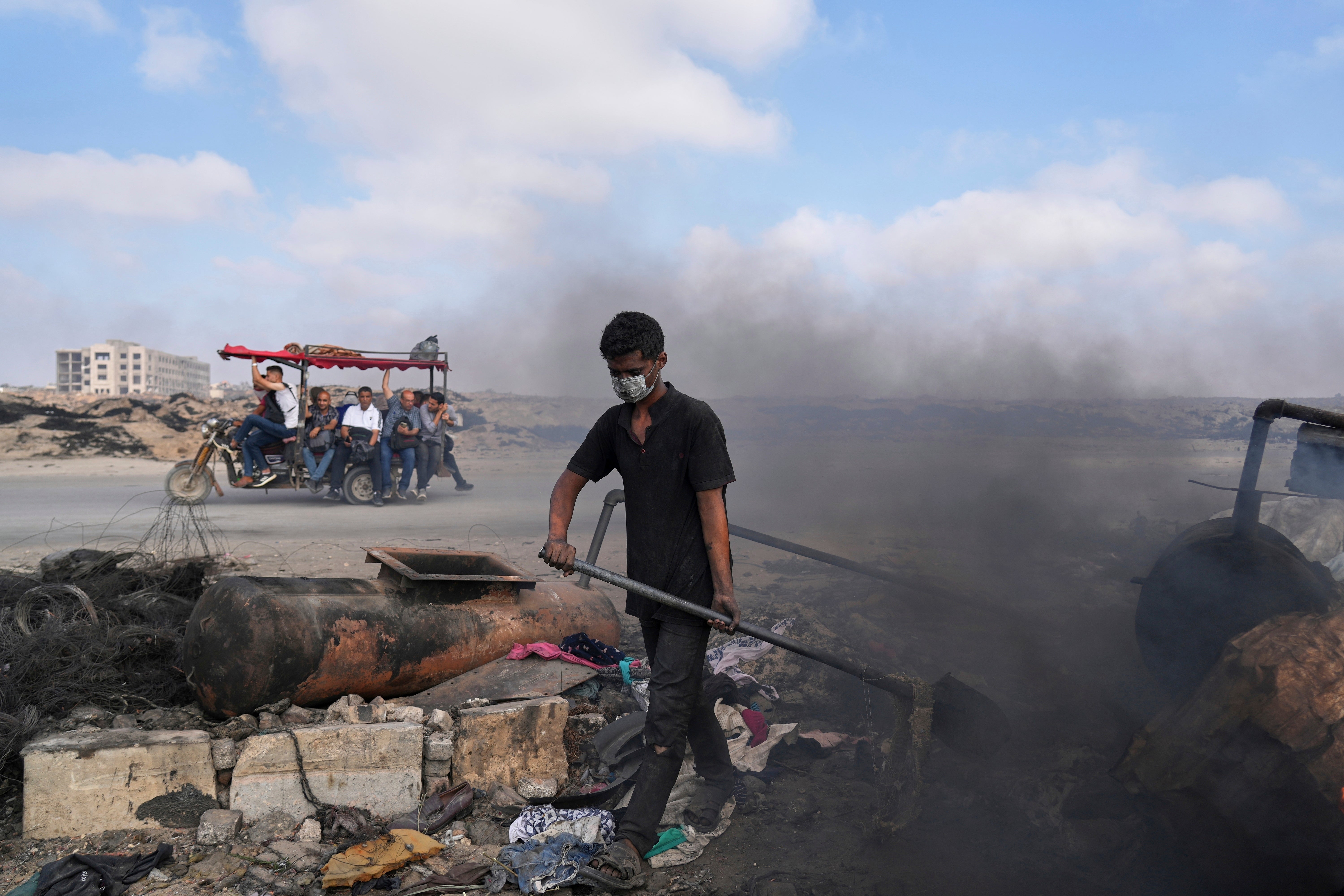 Palestinians Gaza Alternative Fuel