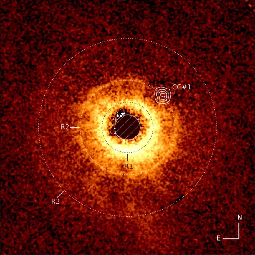 Researchers say NASA’s James Webb Space Telescope just snapped its first-ever image of an exoplanet. It was found in the debris disk of TWA 7, a young star
