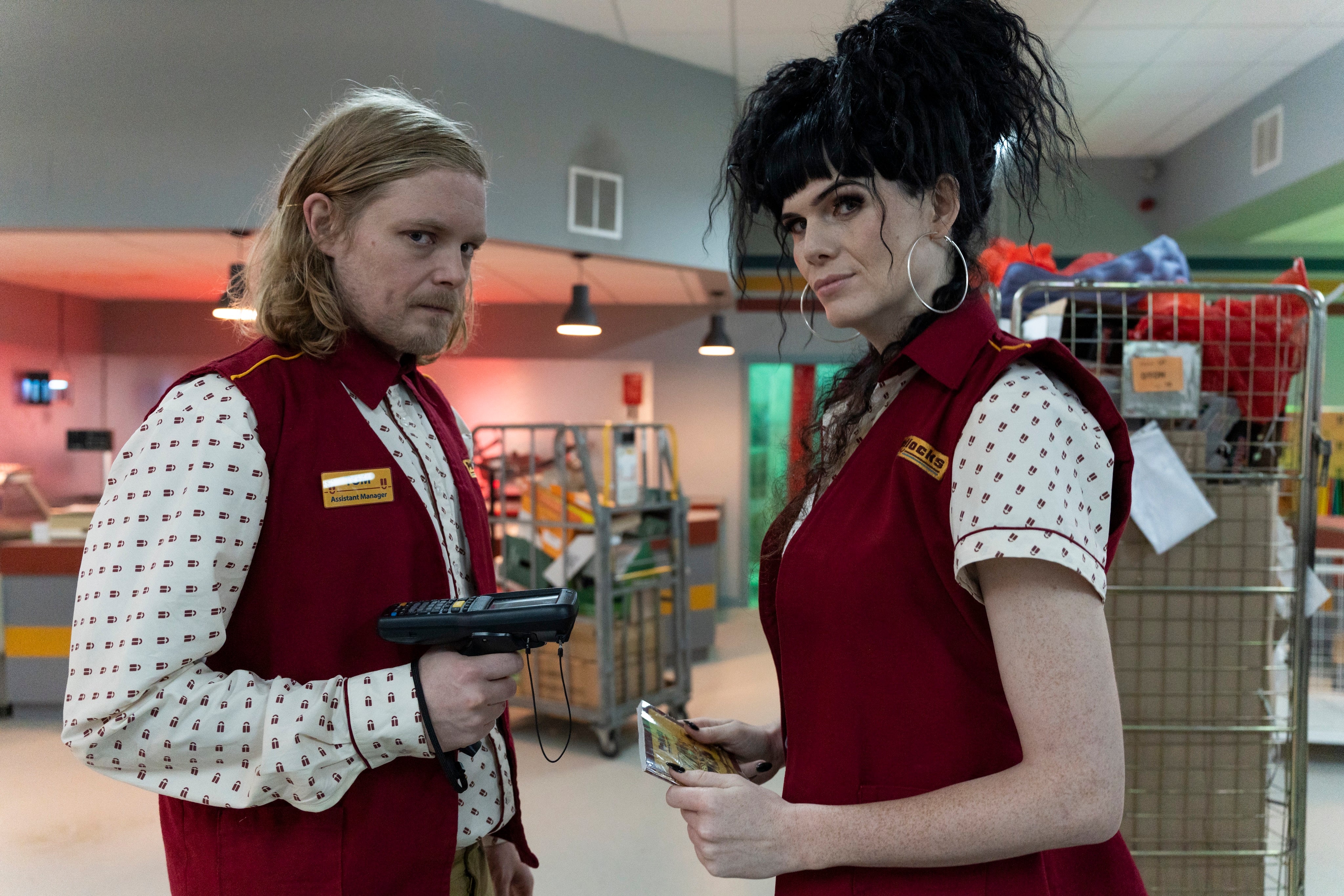 Check out: Jordan Gray (right) leads new workplace sitcom ‘Transaction’