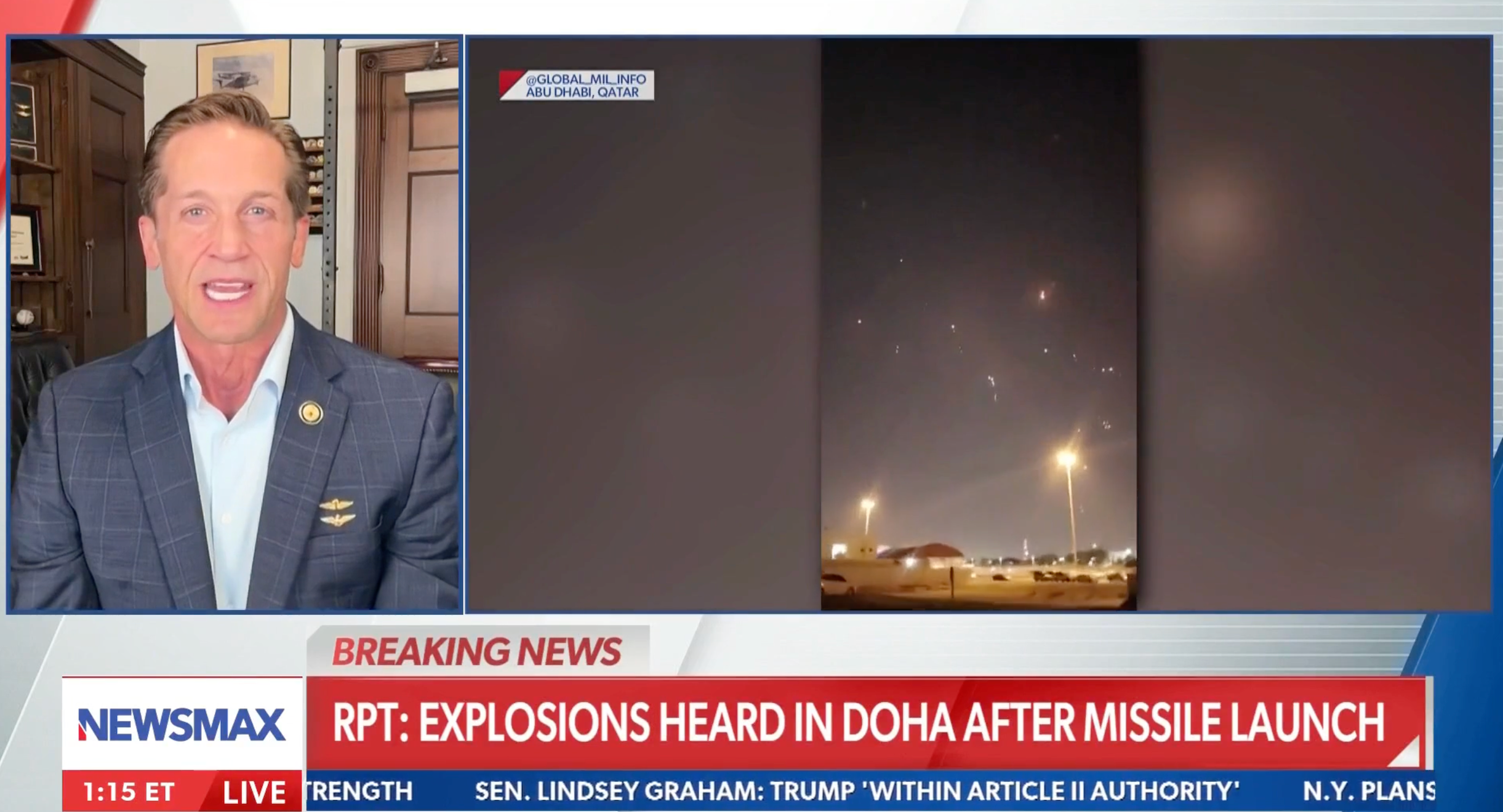 Georgia Representative Rich McCormick says he thinks it's 'great' that Qatar emphasized its right to defend its sovereignty after Iranian strikes