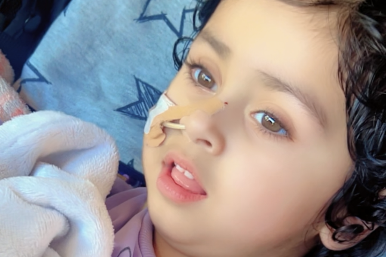 Gunreet Kaur is the youngest person in the UK to be given a groundbreaking gene therapy for a rare condition (Handout/PA)