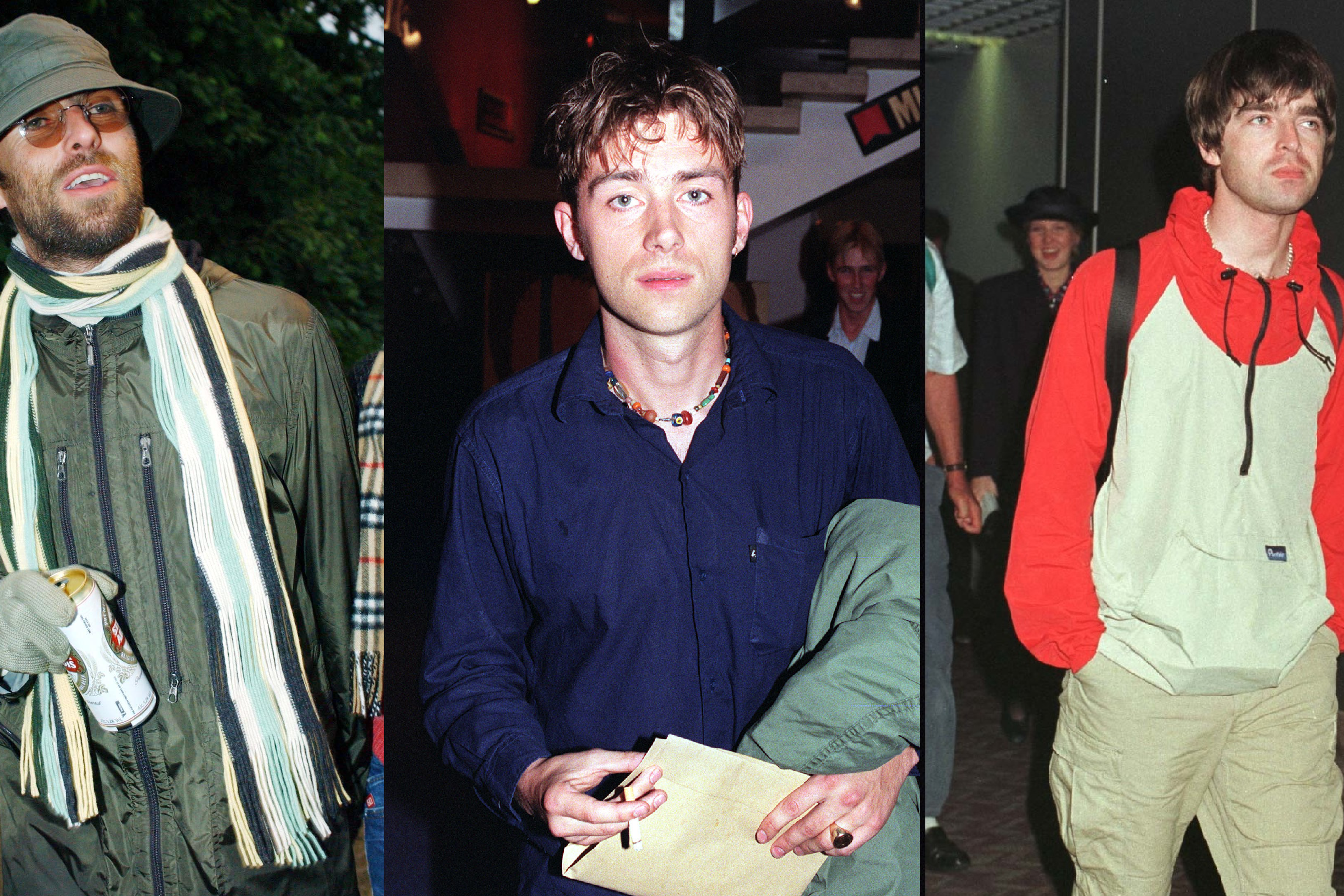 Liam Gallagher, Damon Albarn and Noel Gallagher and their best fashion looks (Yui Mok/Peter Jordan/Tim Ockenden/PA)