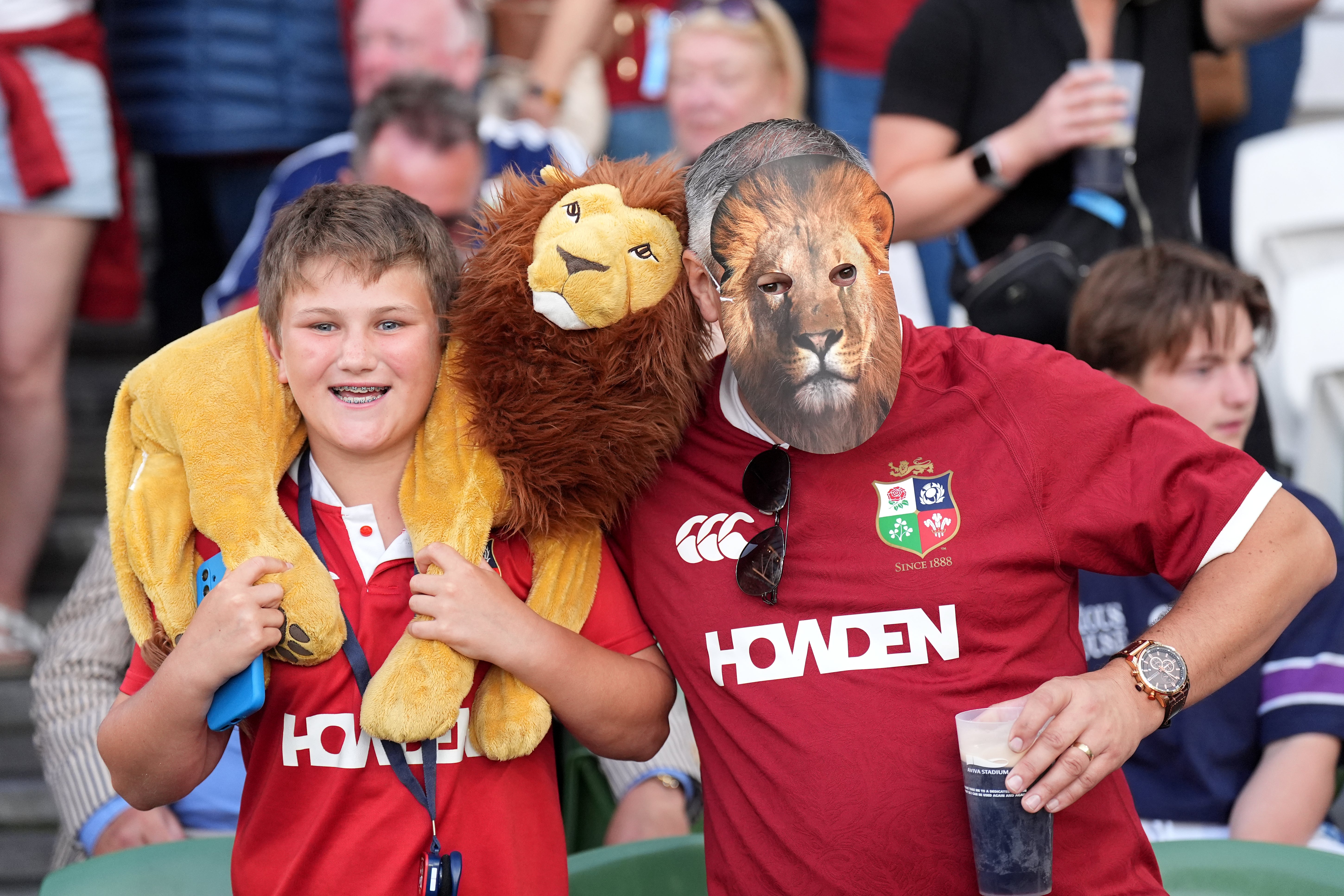 The sea of red flooded Dublin for the tour opener against Argentina