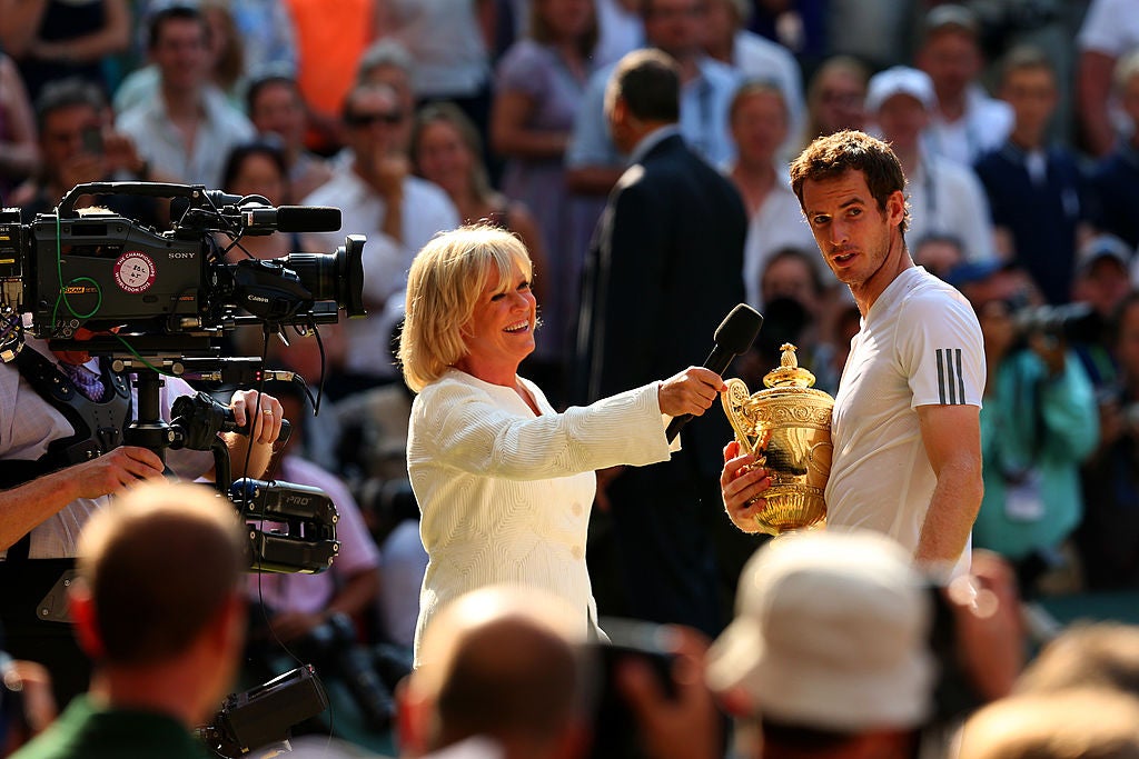 Barker was present for Andy Murray's maiden Wimbledon title in 2013